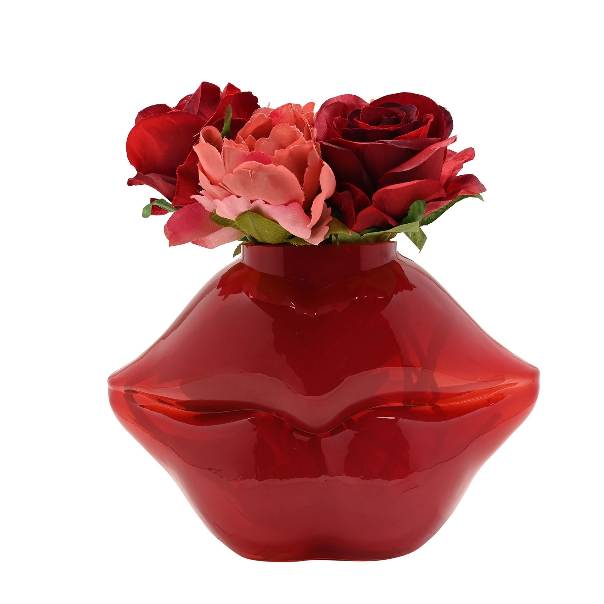 The Feel Good Club Glass Lips Vase