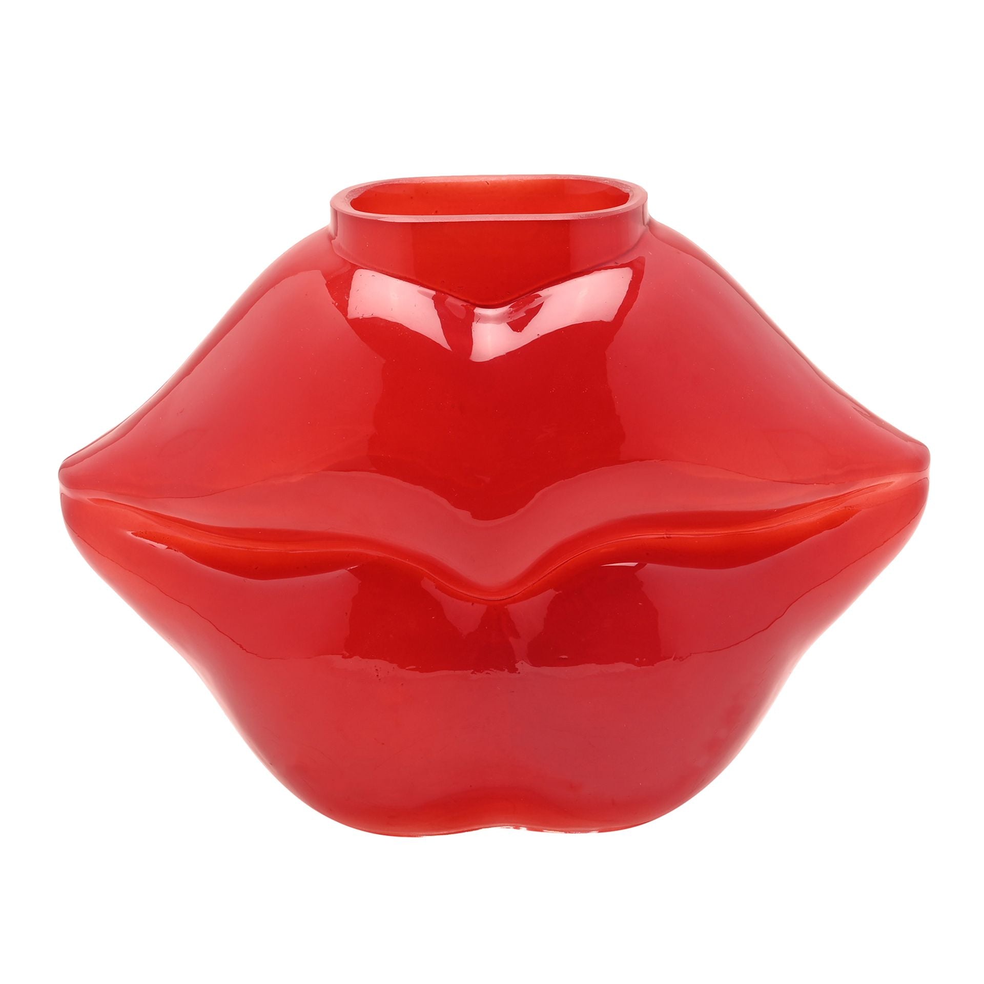 The Feel Good Club Glass Lips Vase
