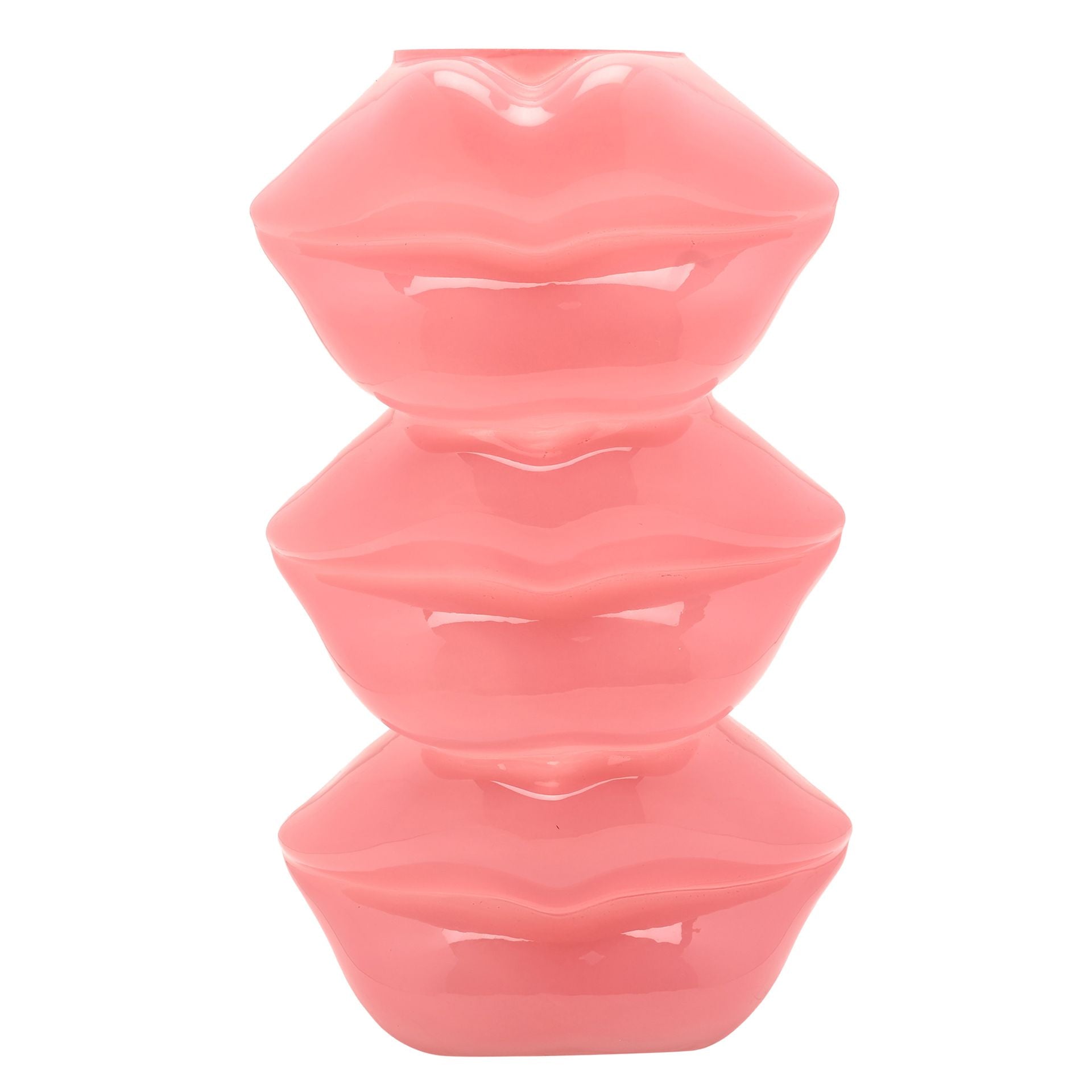 The Feel Good Club Glass Lip Stack Vase