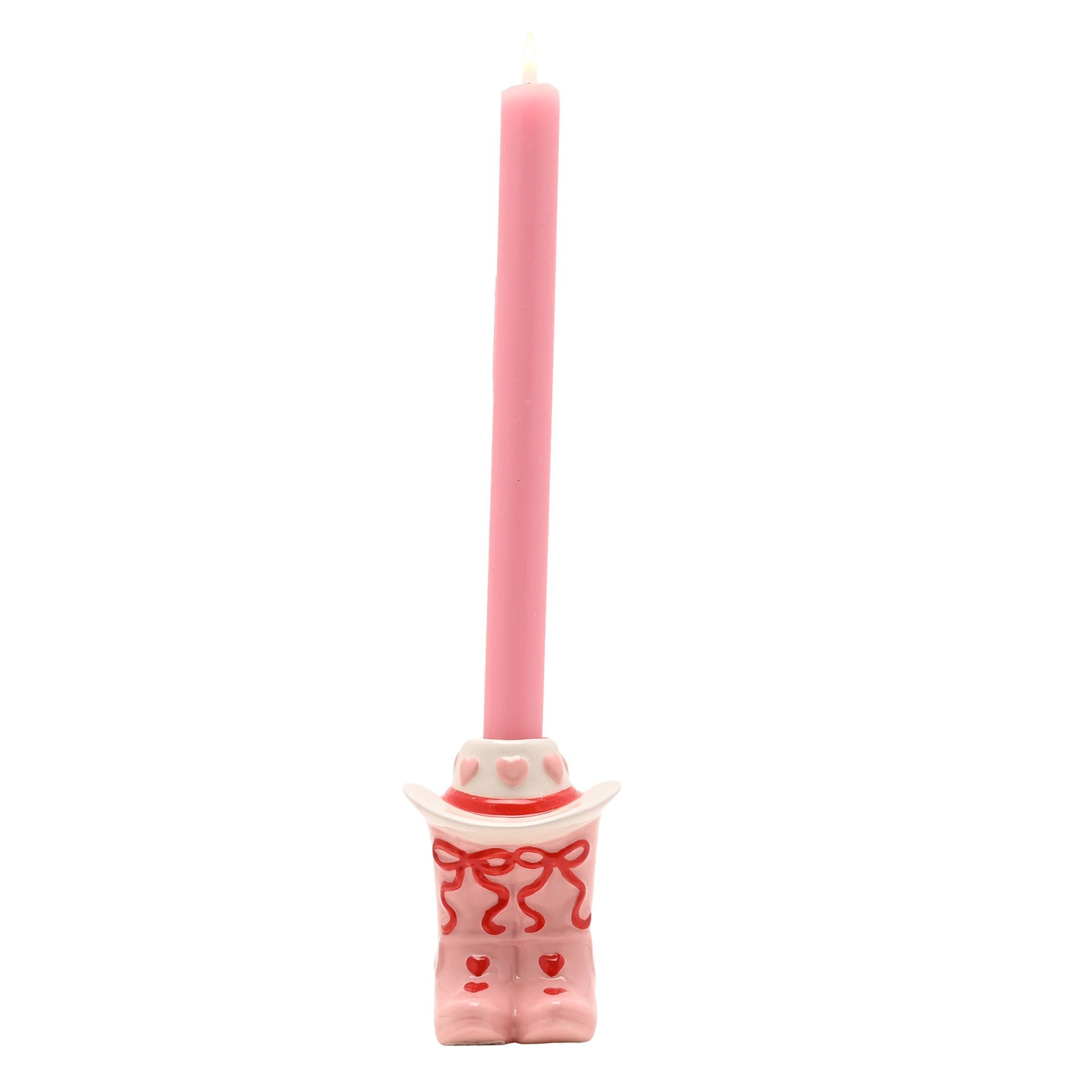 The Feel Good Club Cowboy Boot Taper Candle Holder