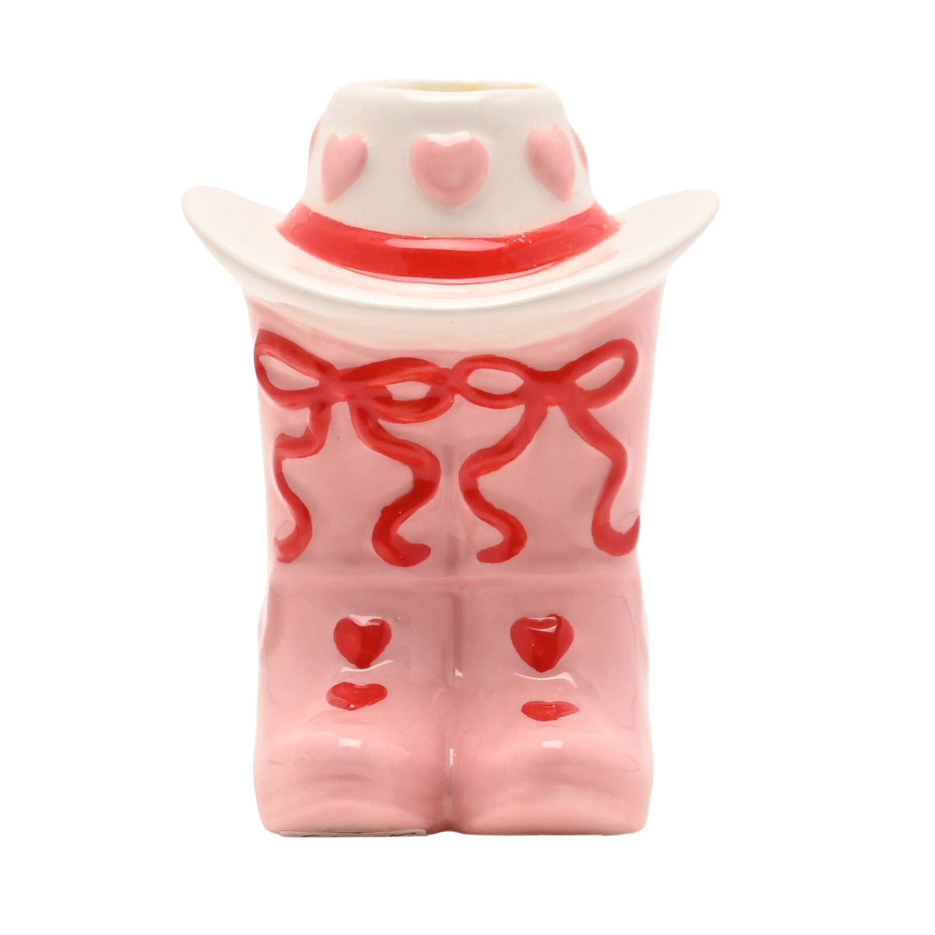 The Feel Good Club Cowboy Boot Taper Candle Holder