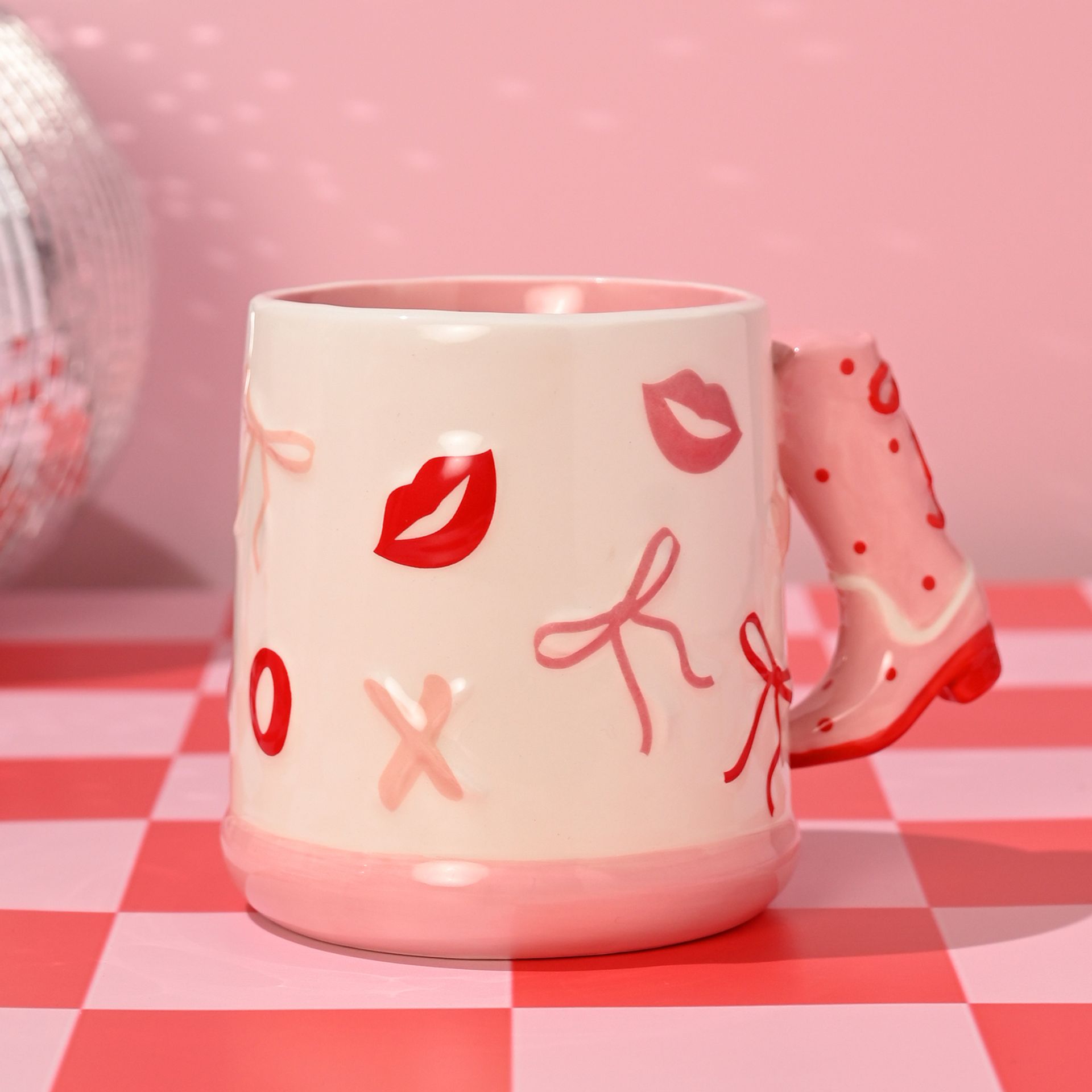 The Feel Good Club Cowboy Boot Bow Mug