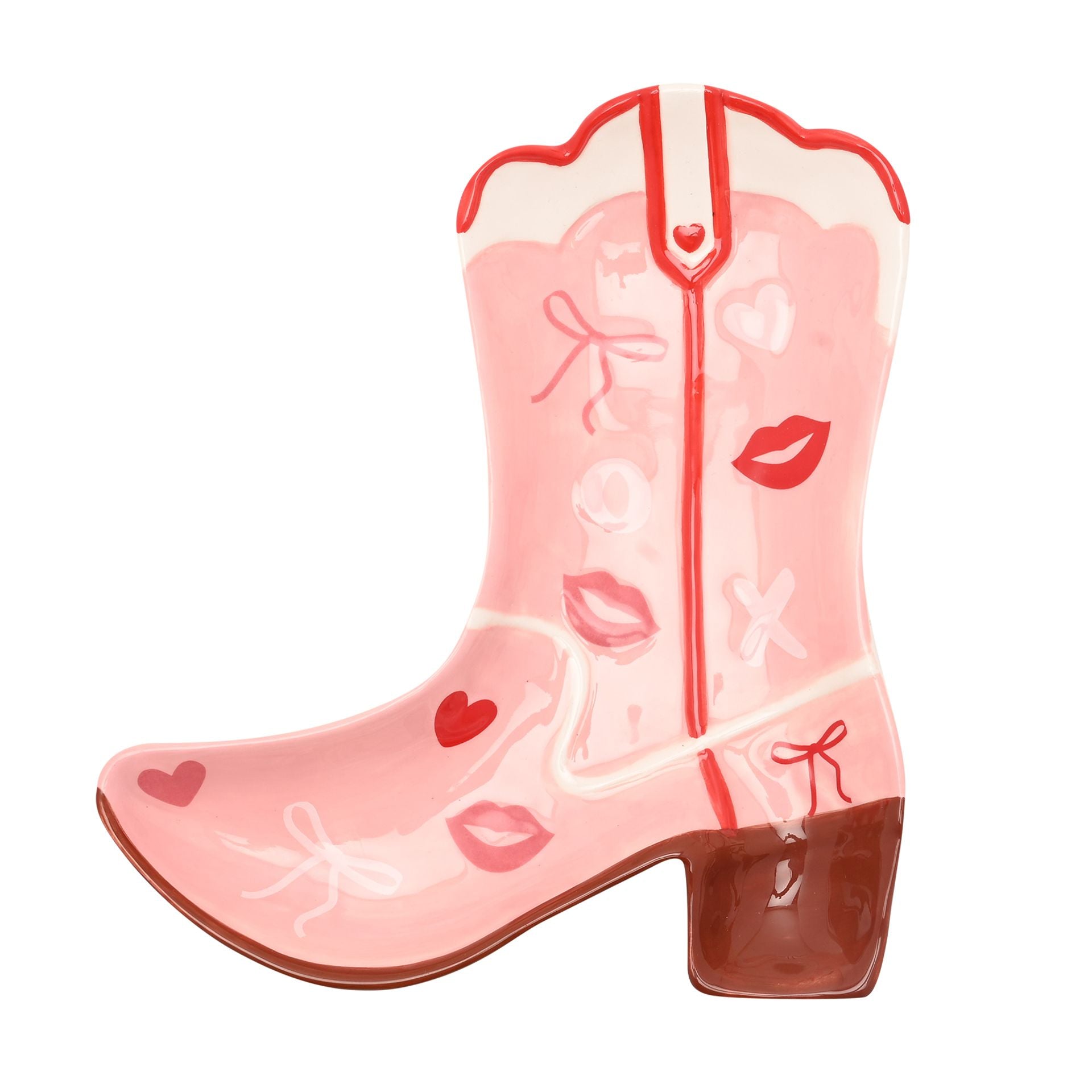 The Feel Good Club Cowgirl Boot Shaped Plate