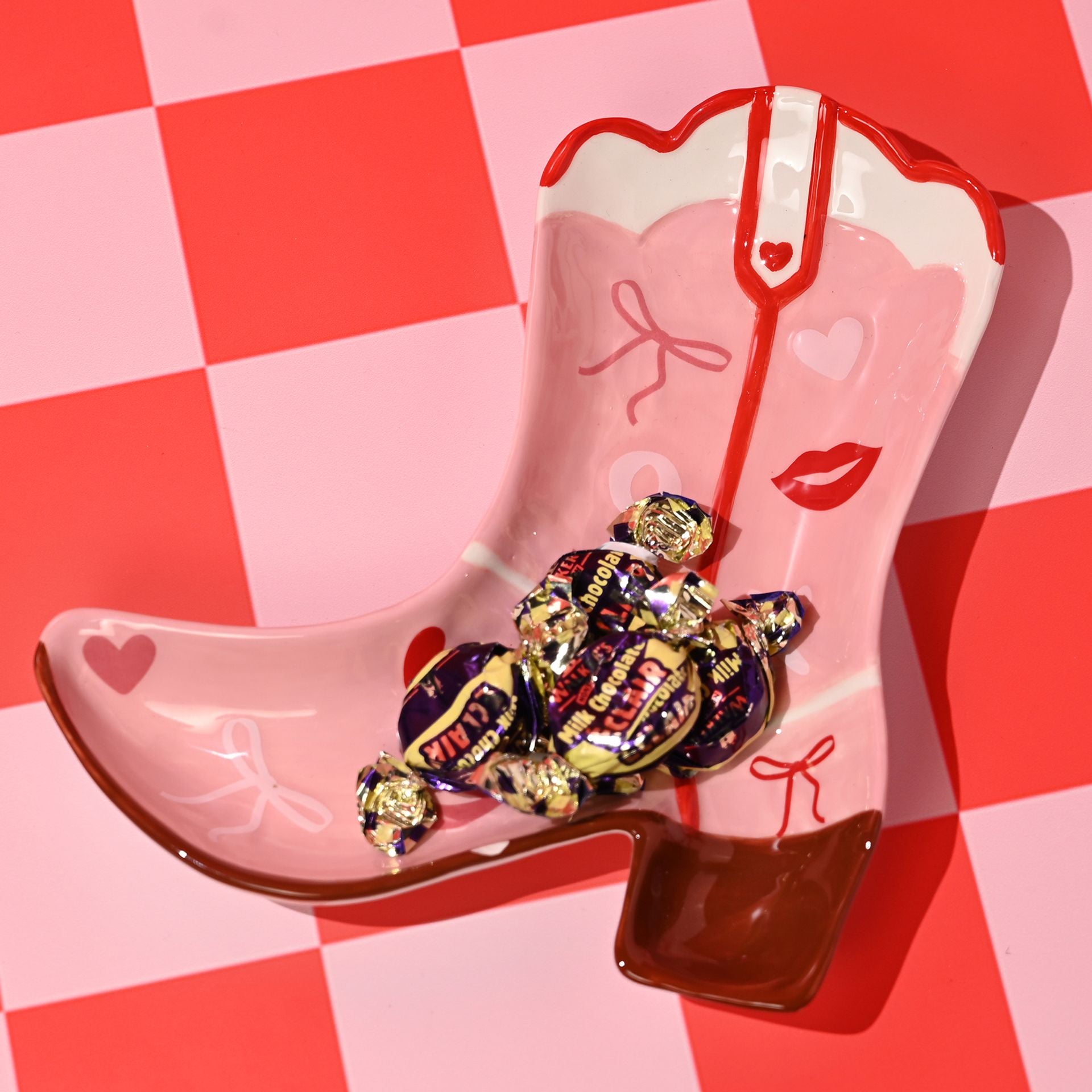 The Feel Good Club Cowgirl Boot Shaped Plate