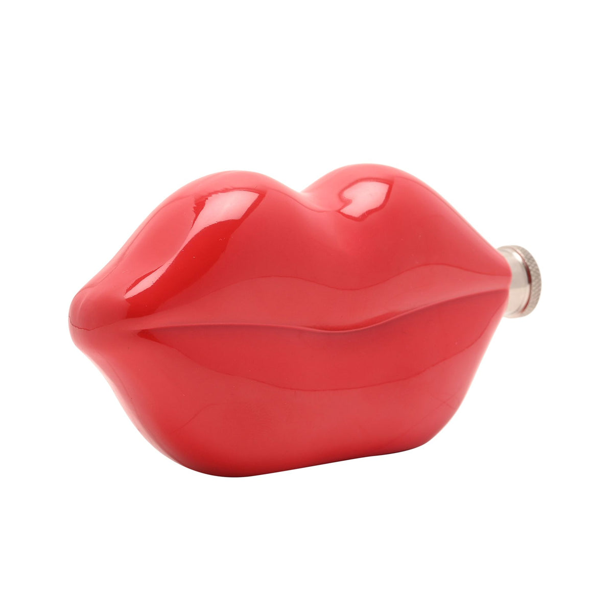 The Feel Good Club Red Lips Shaped Hip Flask 5oz