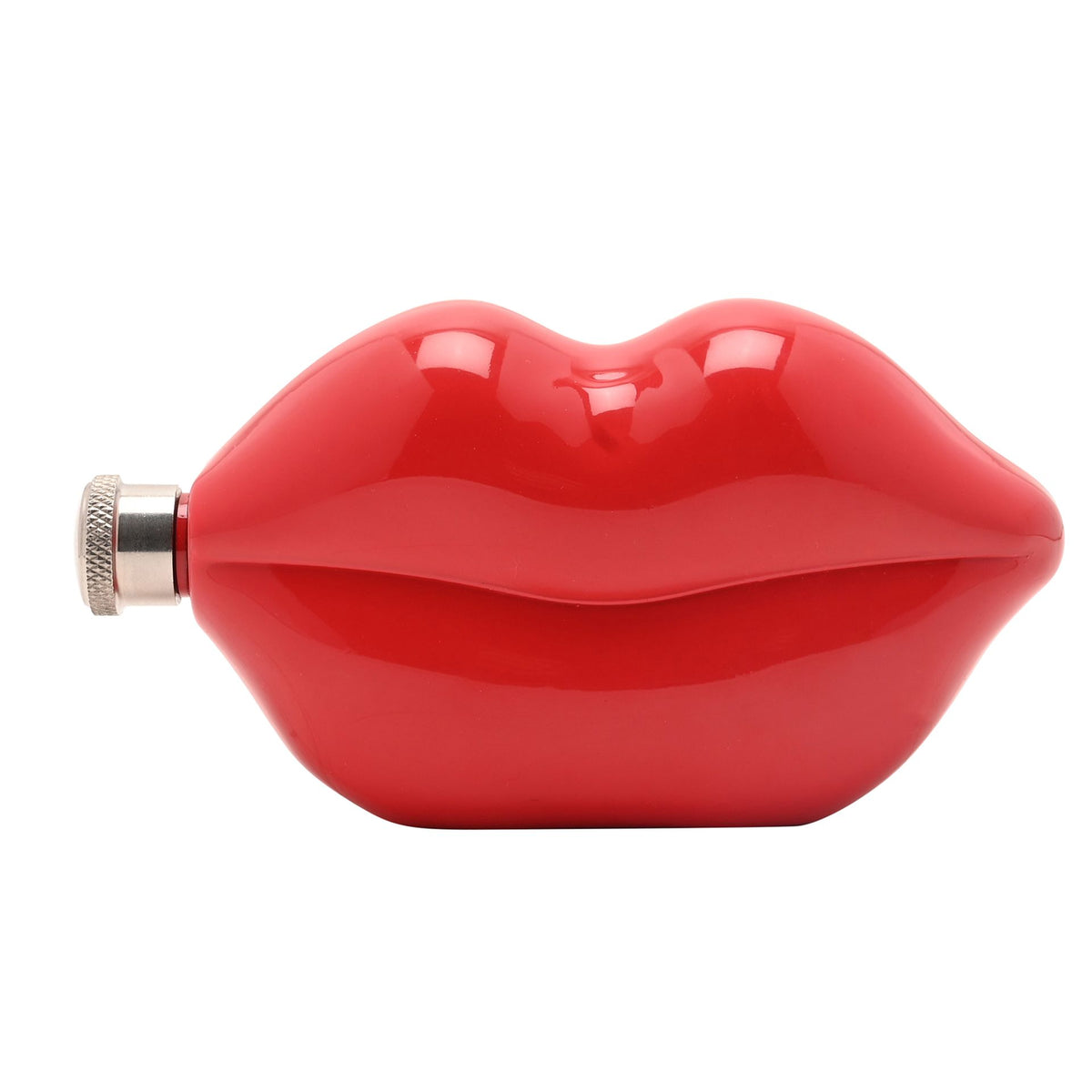 The Feel Good Club Red Lips Shaped Hip Flask 5oz
