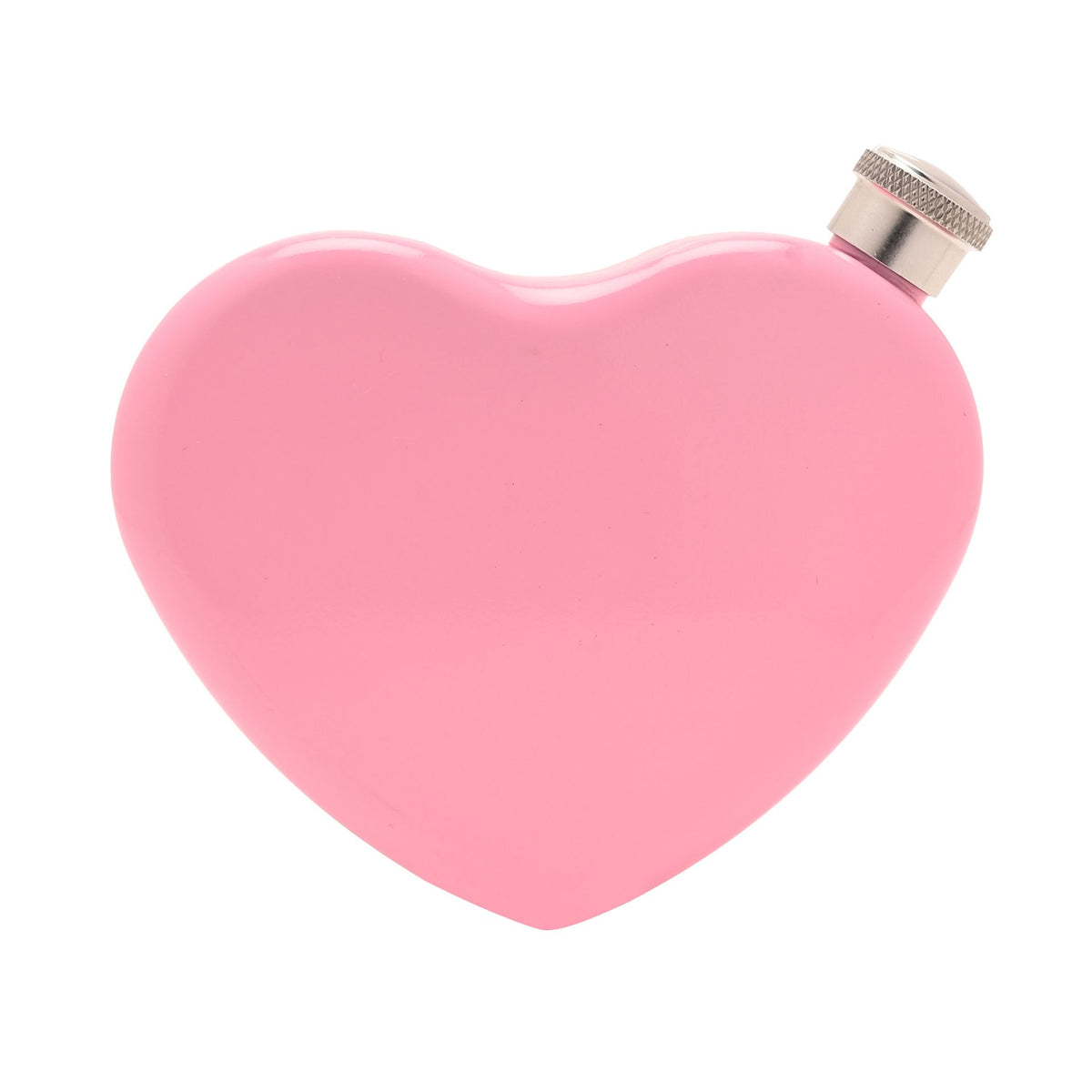 The Feel Good Club Pink Heart Shaped Hip Flask 5oz
