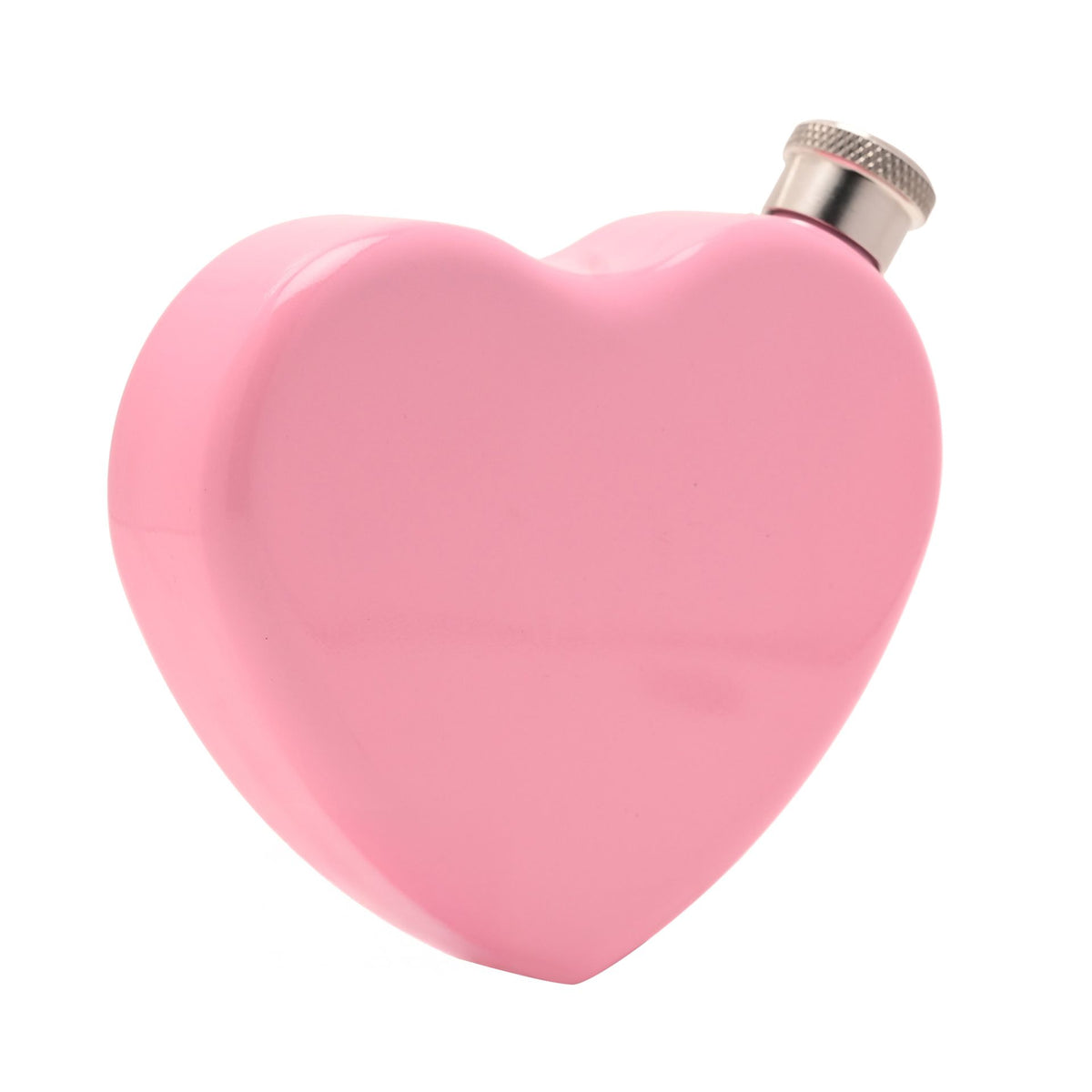 The Feel Good Club Pink Heart Shaped Hip Flask 5oz