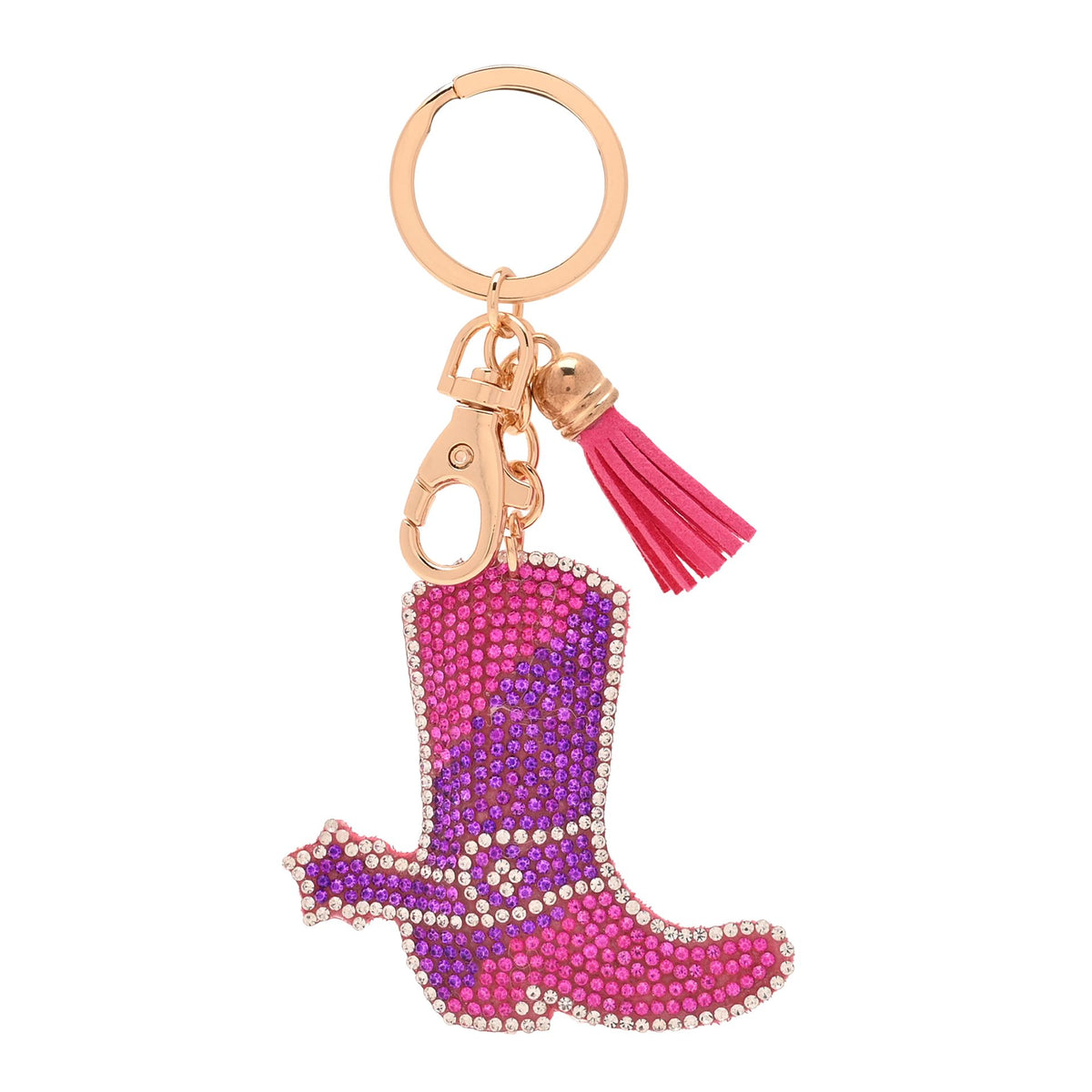 The Feel Good Club Yee Haw Cowgirl Boot Bag Charm Keyring