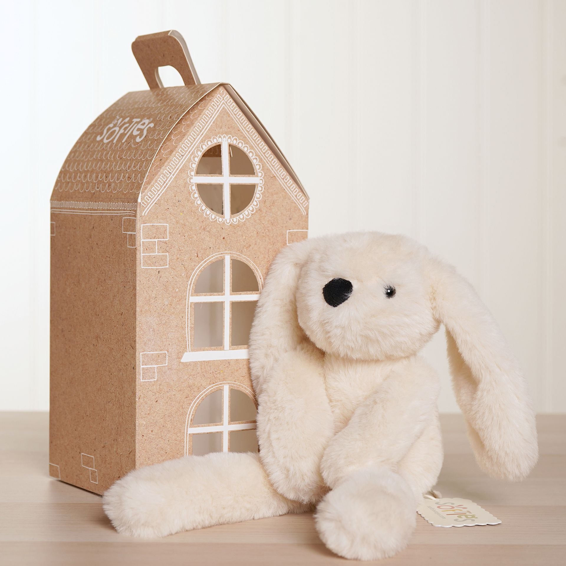 Talia The Plush Long Leg Cream Bunny 35 cm