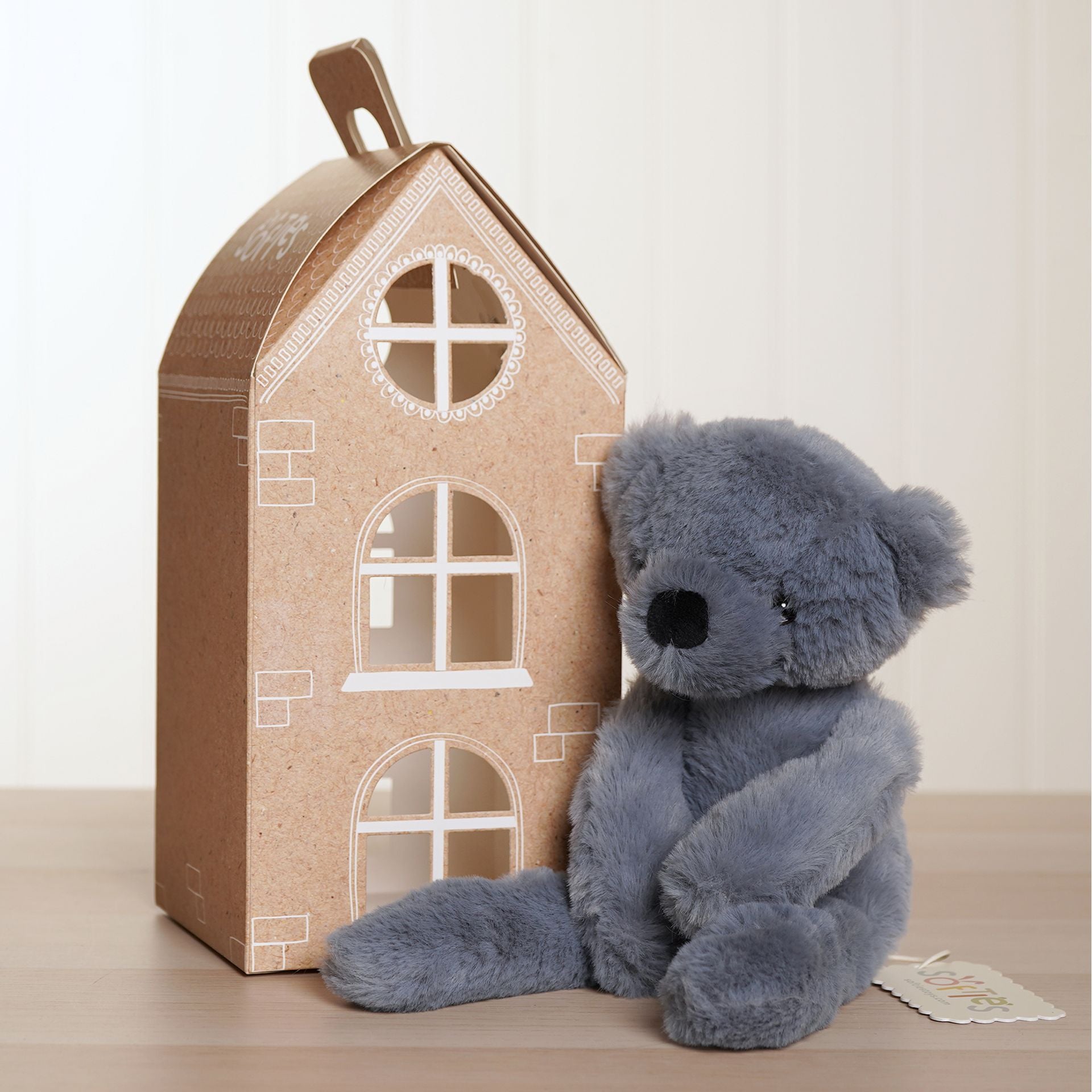 Pip The Plush Long Leg Blue Teddy Bear 30 cm