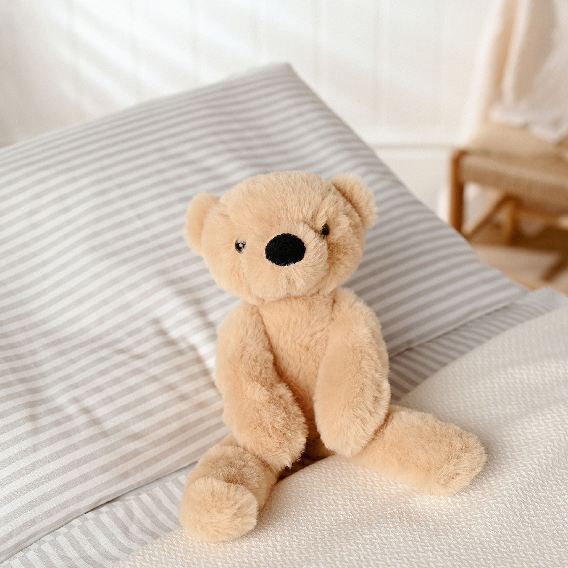 Hudson The Plush Long Leg Light Brown Teddy Bear  30 cm