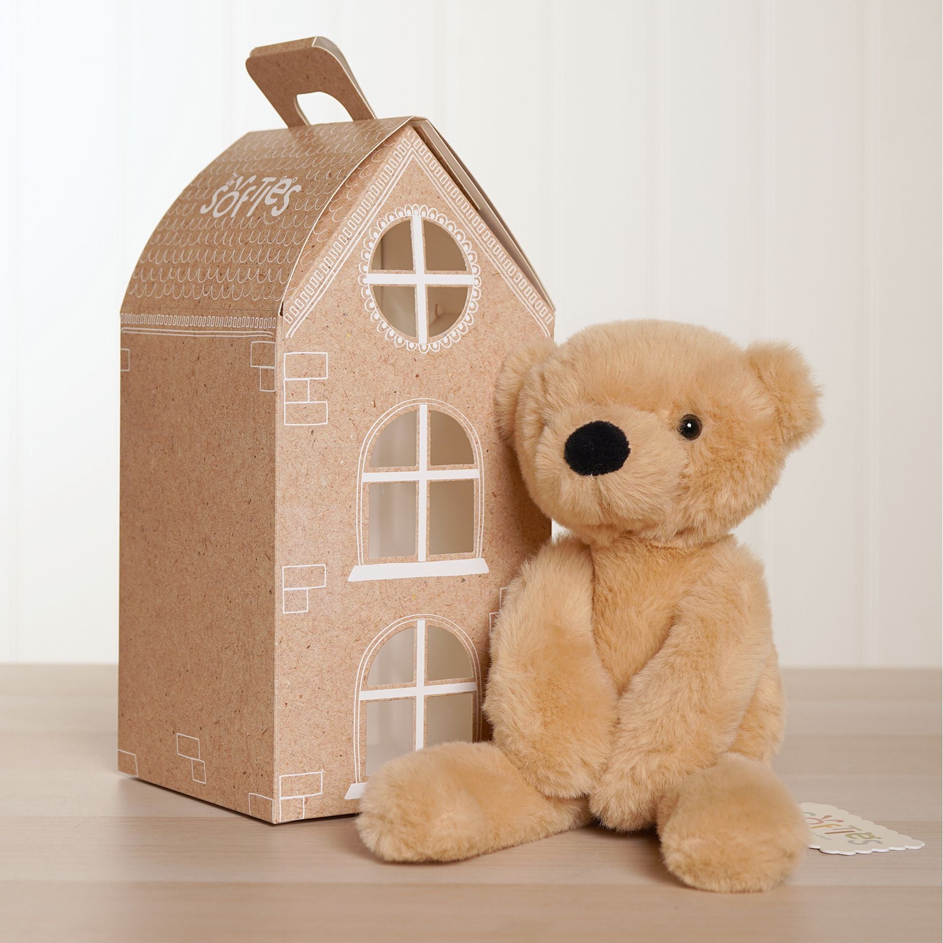 Hudson The Plush Long Leg Light Brown Teddy Bear  30 cm