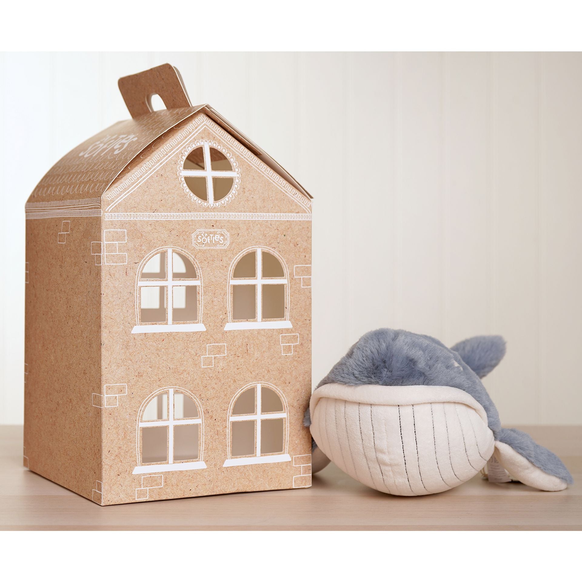 Wilfred The Plush Dark Blue Whale 28 cm