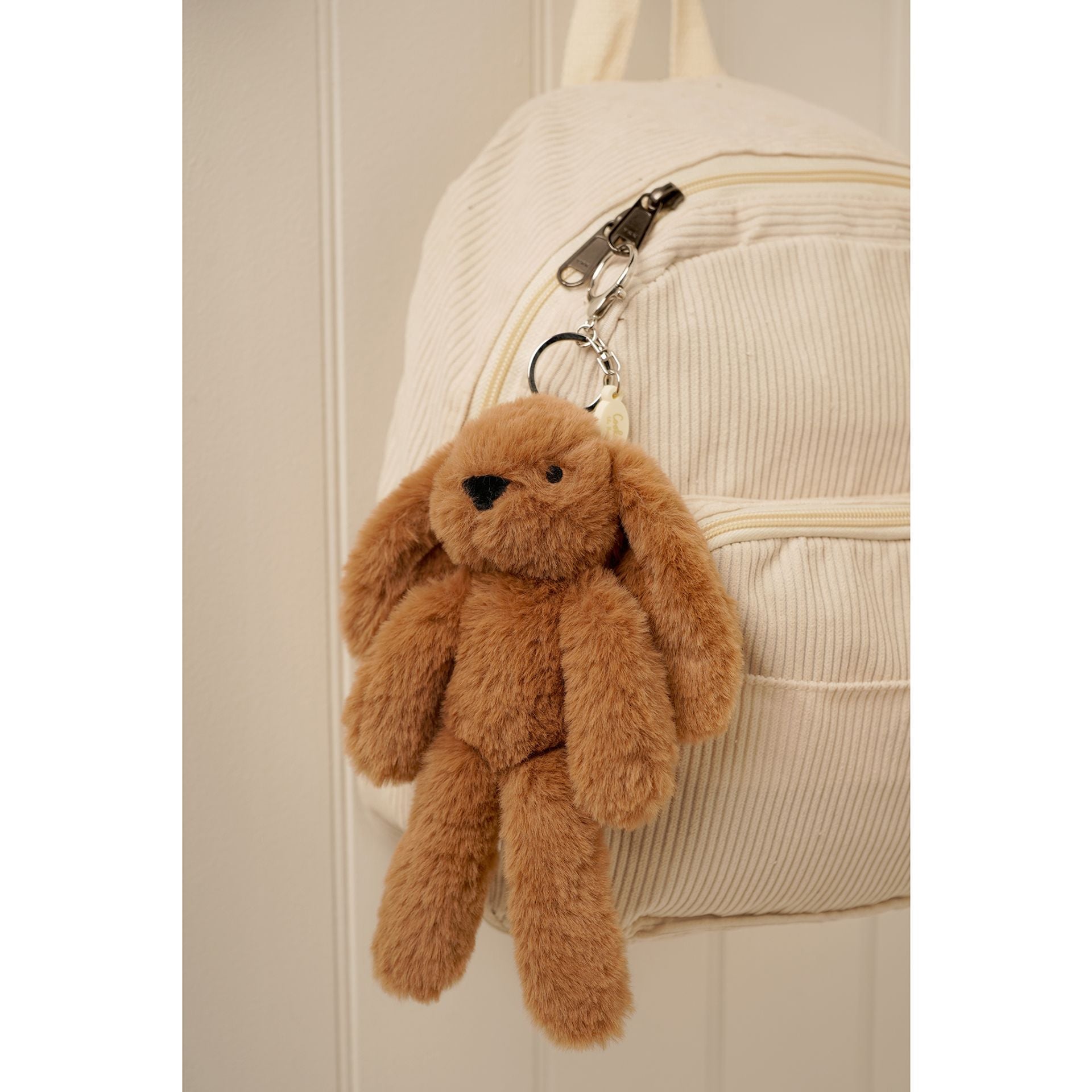 Cookie The Plush Dark Brown Bunny Keyring
