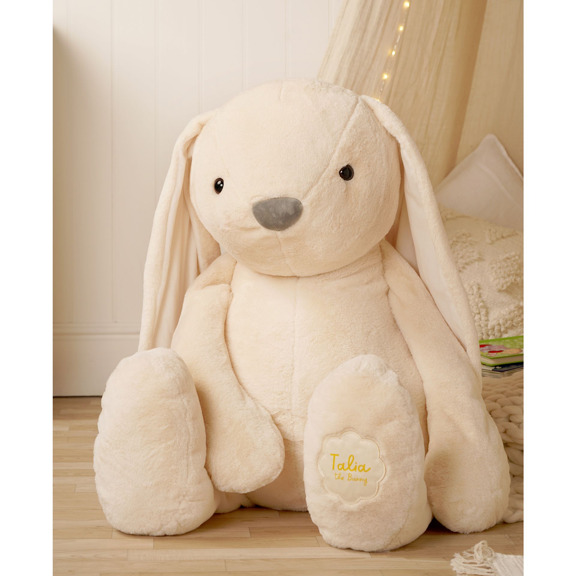 Talia The Plush Cream Giant Bunny