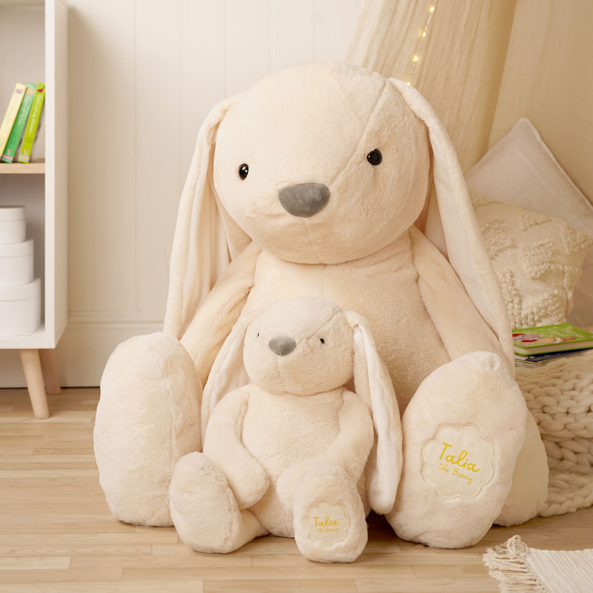 Talia The Plush Cream Giant Bunny