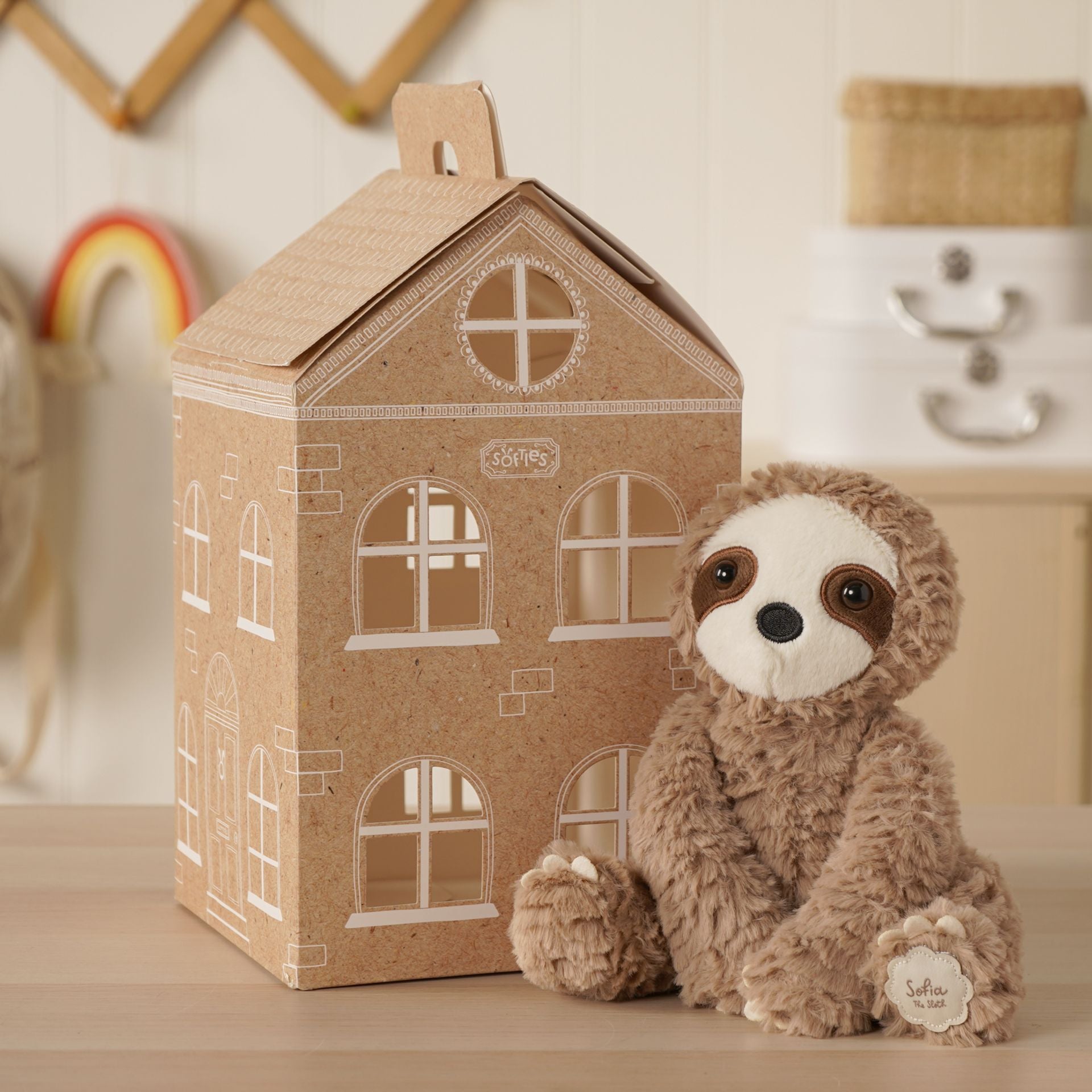 Sofia The Plush Sitting Sloth 22cm