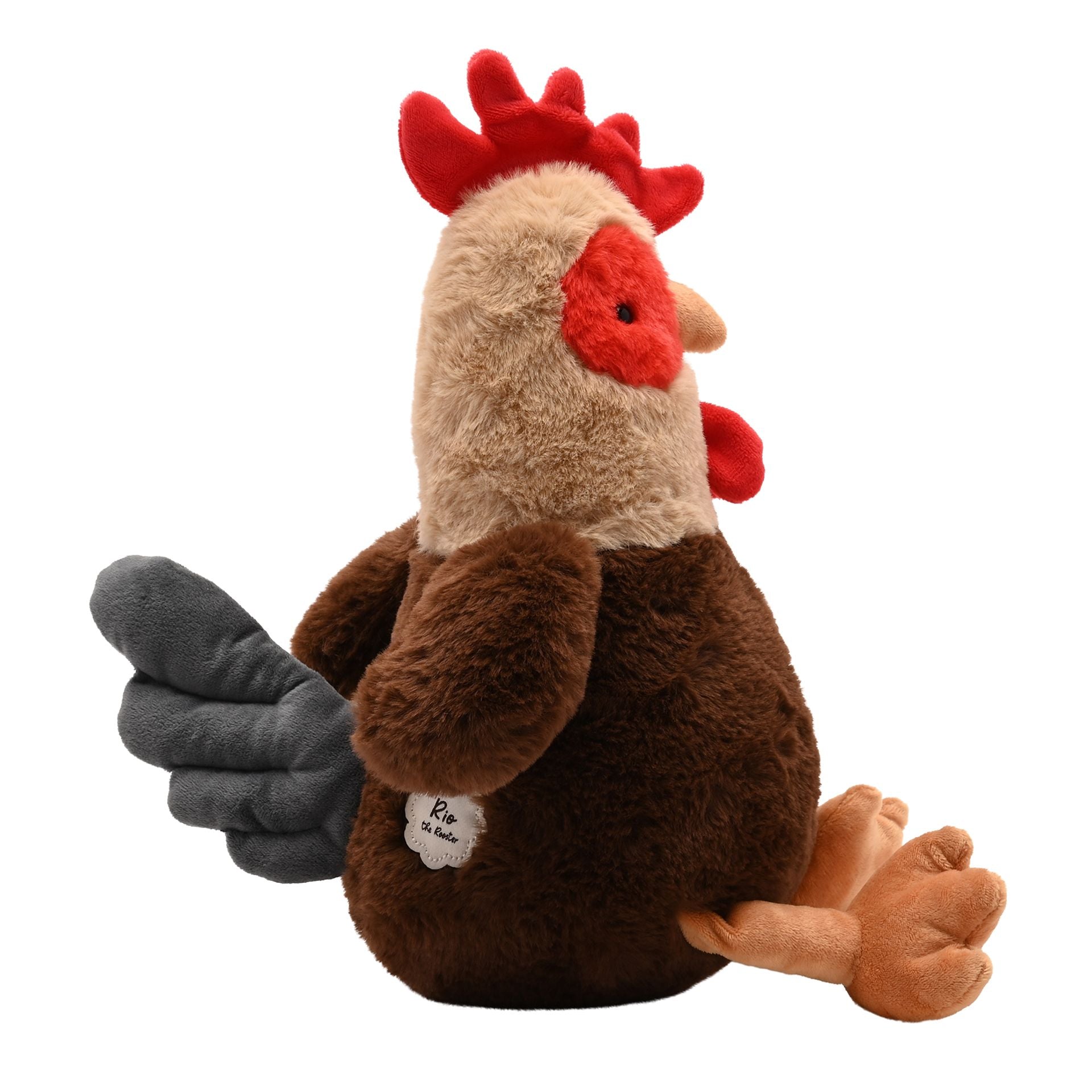 Rio The Plush Sitting Rooster 28cm