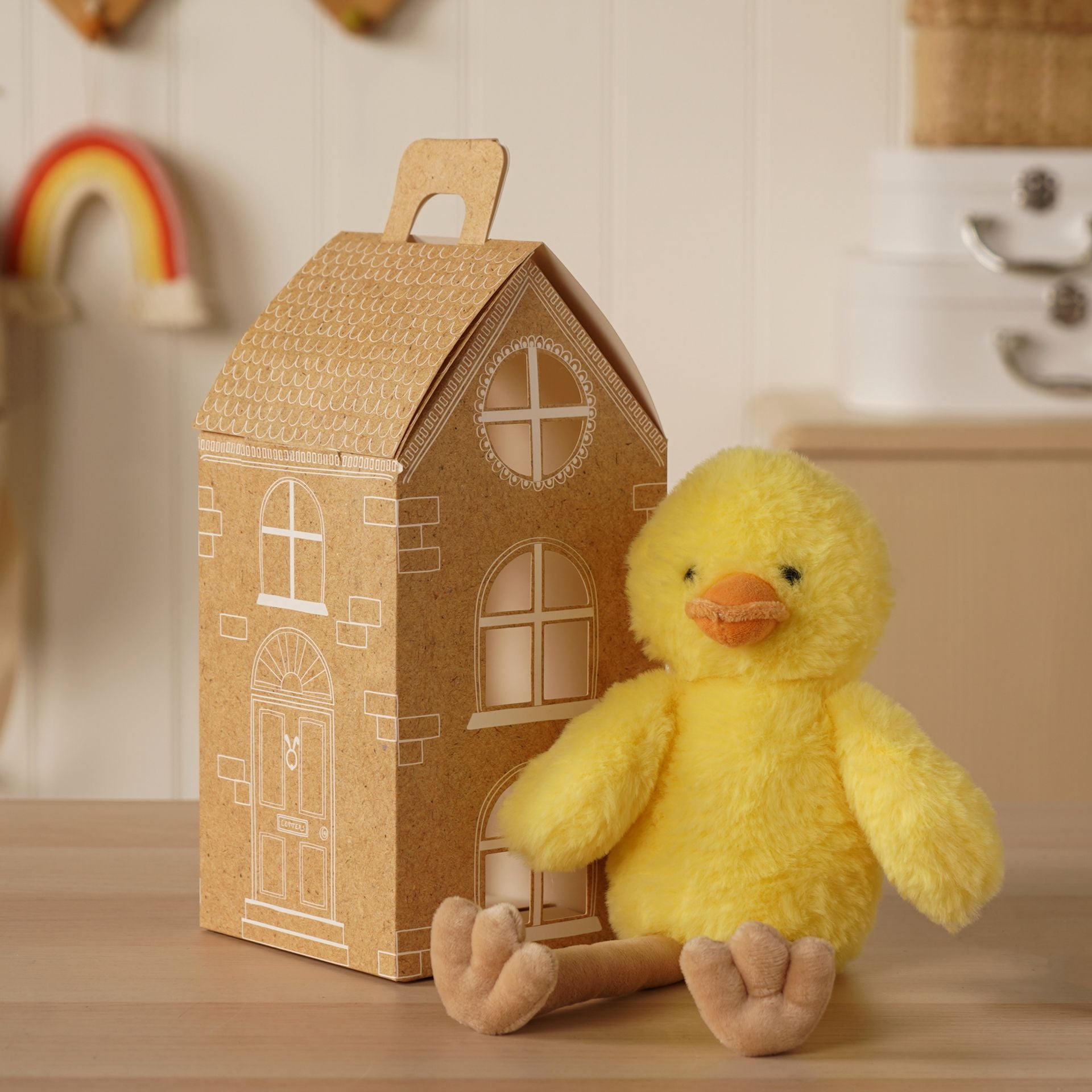 Tara The Plush Long Leg Yellow Chick 30cm