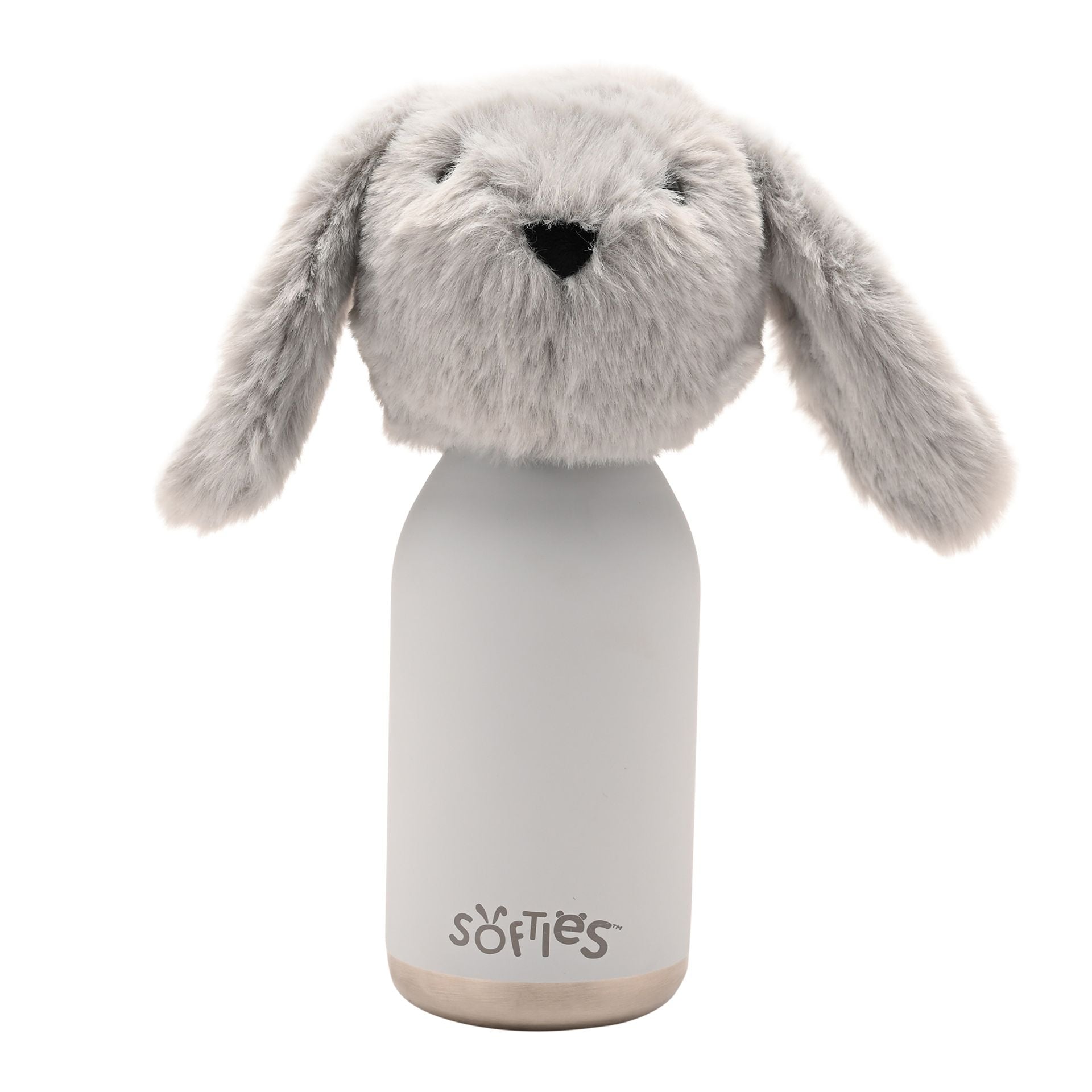 Theo The Plush Bunny Grey Stainless Steel Water Bottle 23cm / 500ml