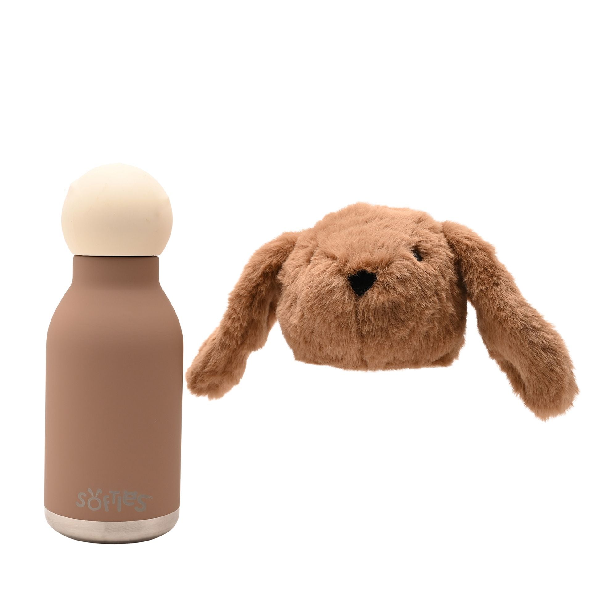 Cookie The Plush Bunny Dark Brown Stainless Steel Water Bottle 23cm / 500ml