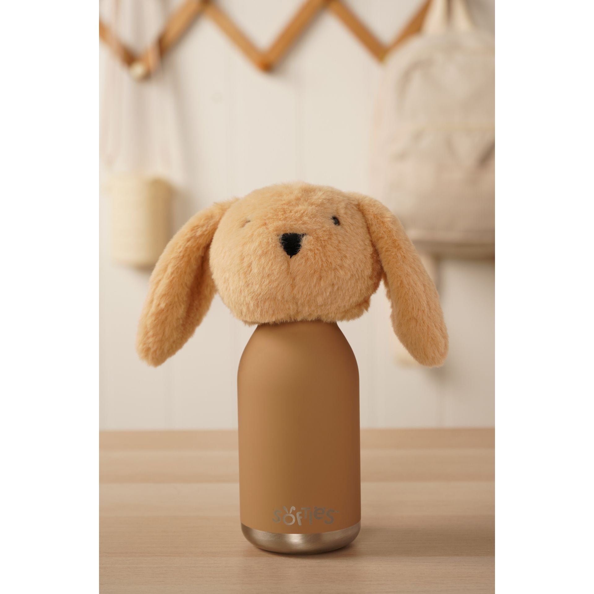 Oatey The Plush Bunny Light Brown Stainless Steel Water Bottle 23cm / 500ml