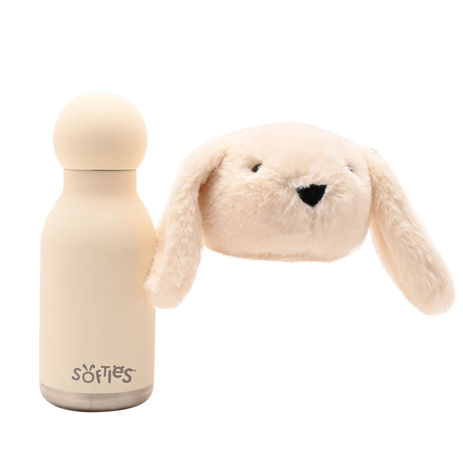Talia The Plush Bunny White Stainless Steel Water Bottle 23cm / 500ml