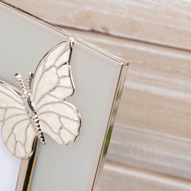 Sophia Glass & Wire Photo Frame with Butterfly 4" x 6"