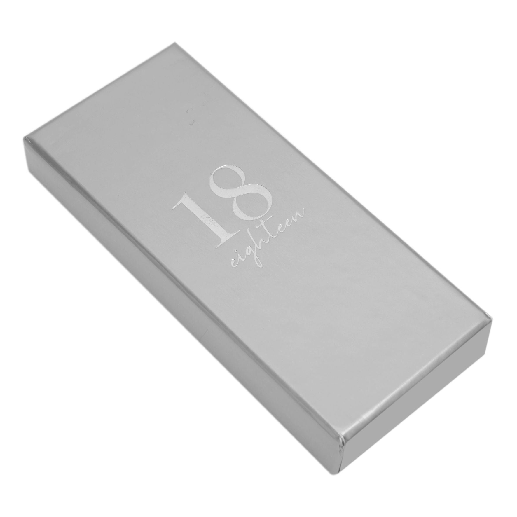 Milestones Silver Plated Birthday Key & Engraving Tag - 18