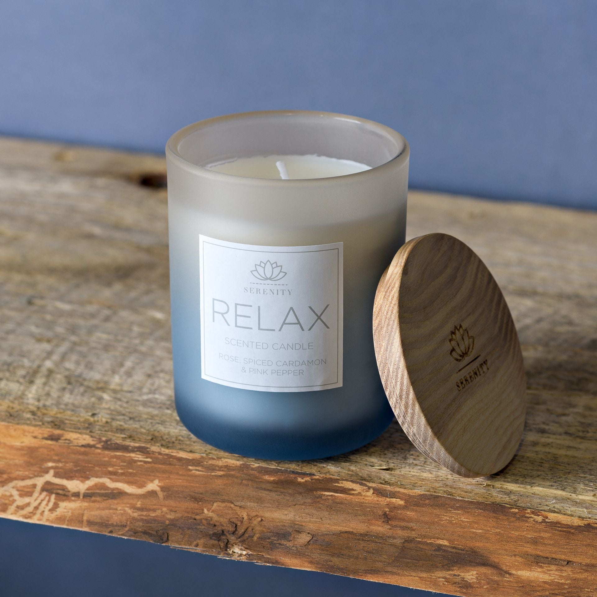 Serenity Relax Candle 120g Petitgrain, Rose & Sandalwood