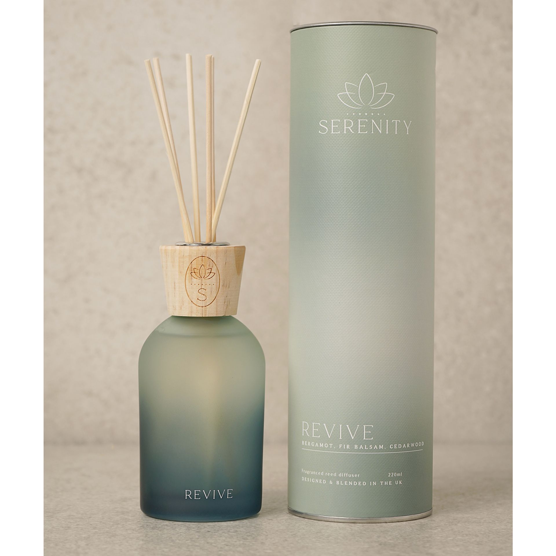 Serenity Revive Diffuser 220ml Bergamot, Fir Balsam & Cedarwood