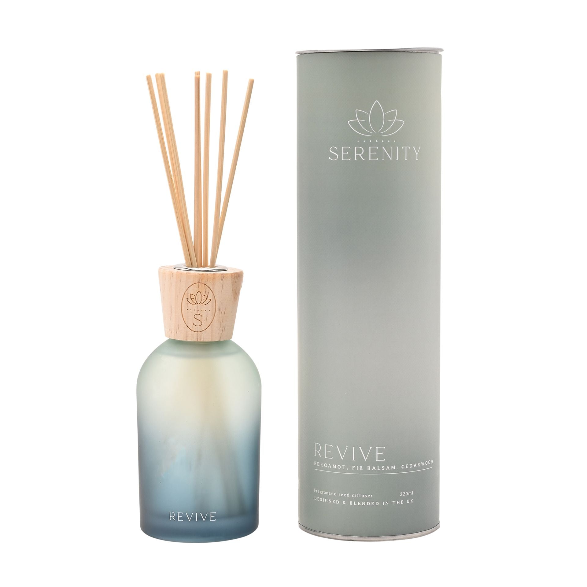 Serenity Revive Diffuser 220ml Bergamot, Fir Balsam & Cedarwood