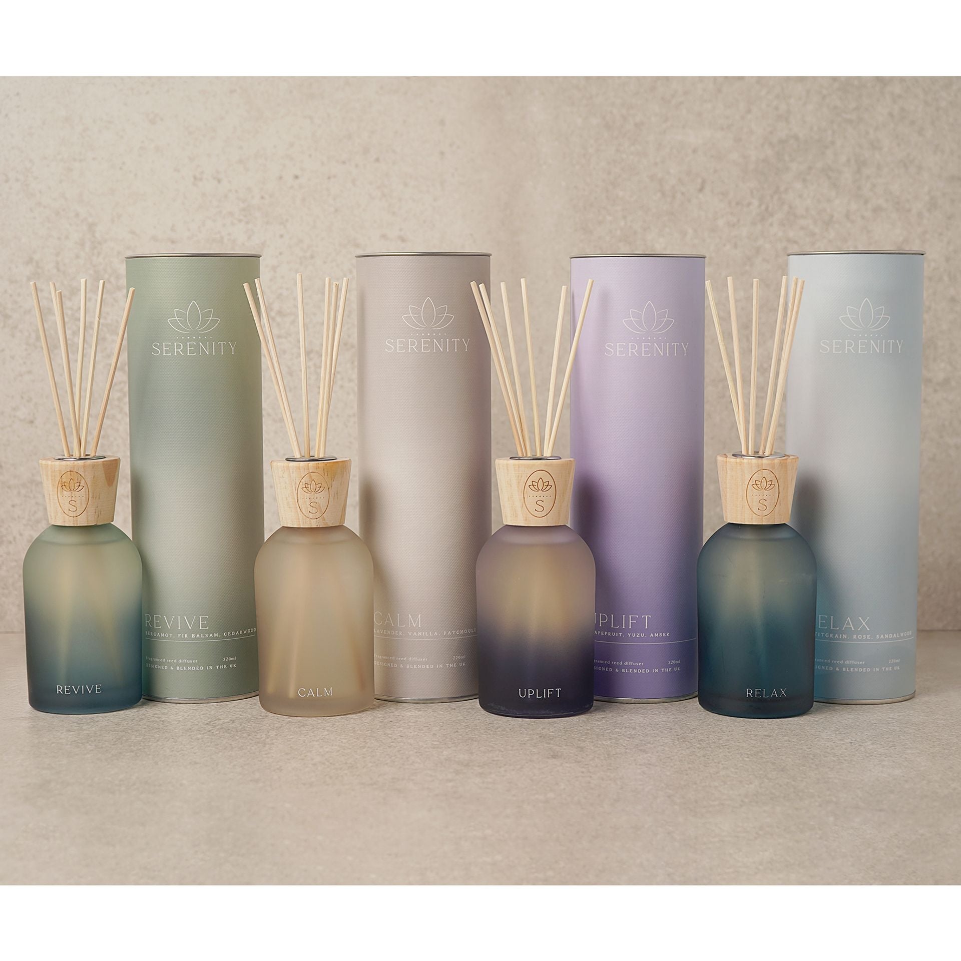 Serenity Revive Diffuser 220ml Bergamot, Fir Balsam & Cedarwood