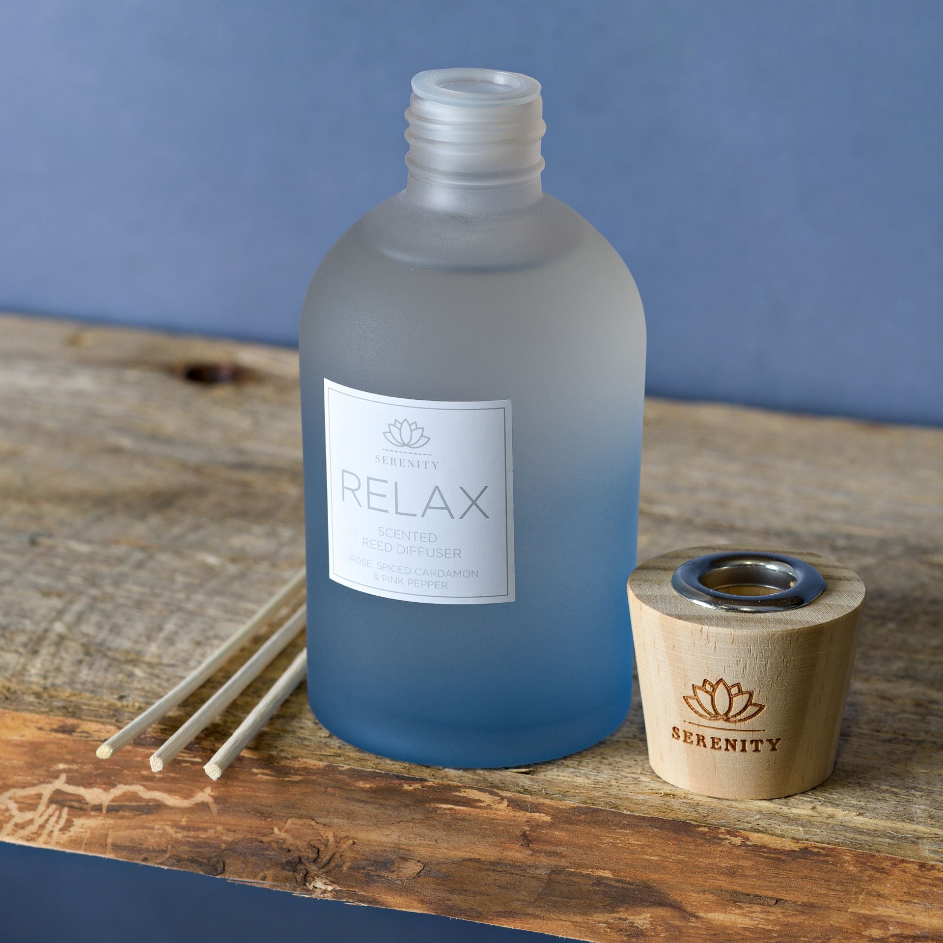 Serenity Relax Diffuser 220ml Petitgrain, Rose & Sandalwood