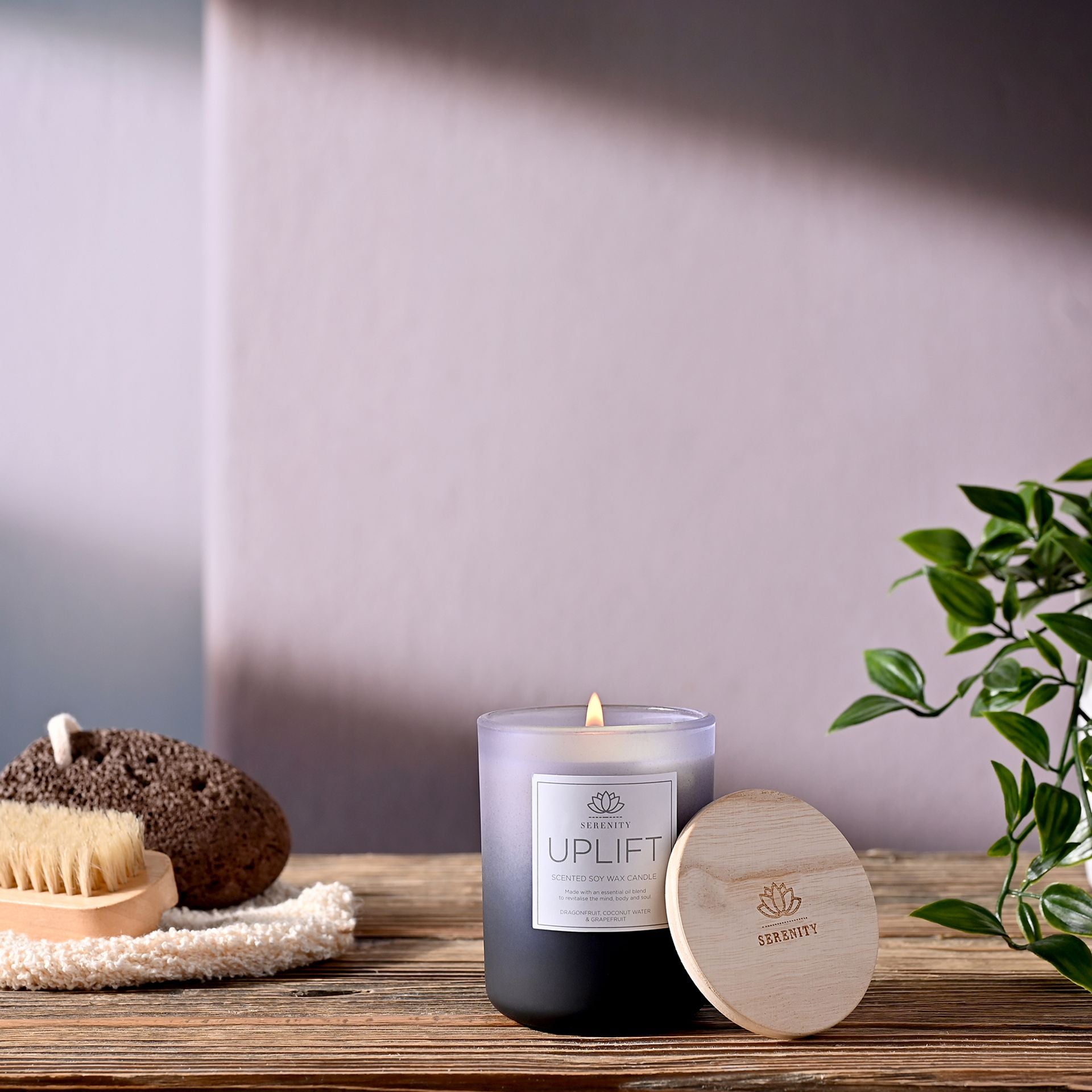 Serenity Uplift Candle 120g Dragonfruit, Coconut, Grapefruit