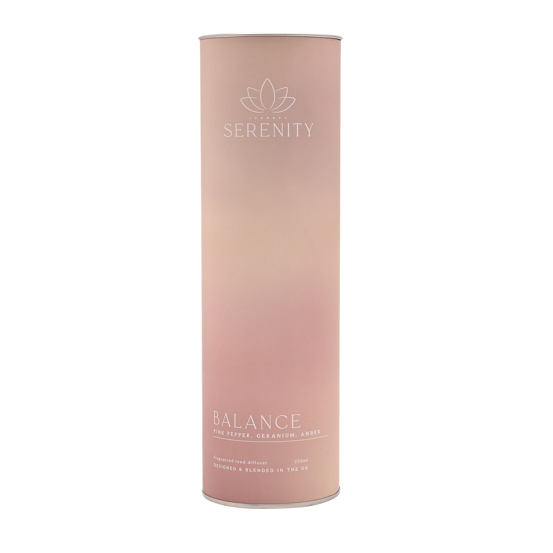 Serenity Balance Diffuser 220ml Pink Pepper, Geranium & Amber