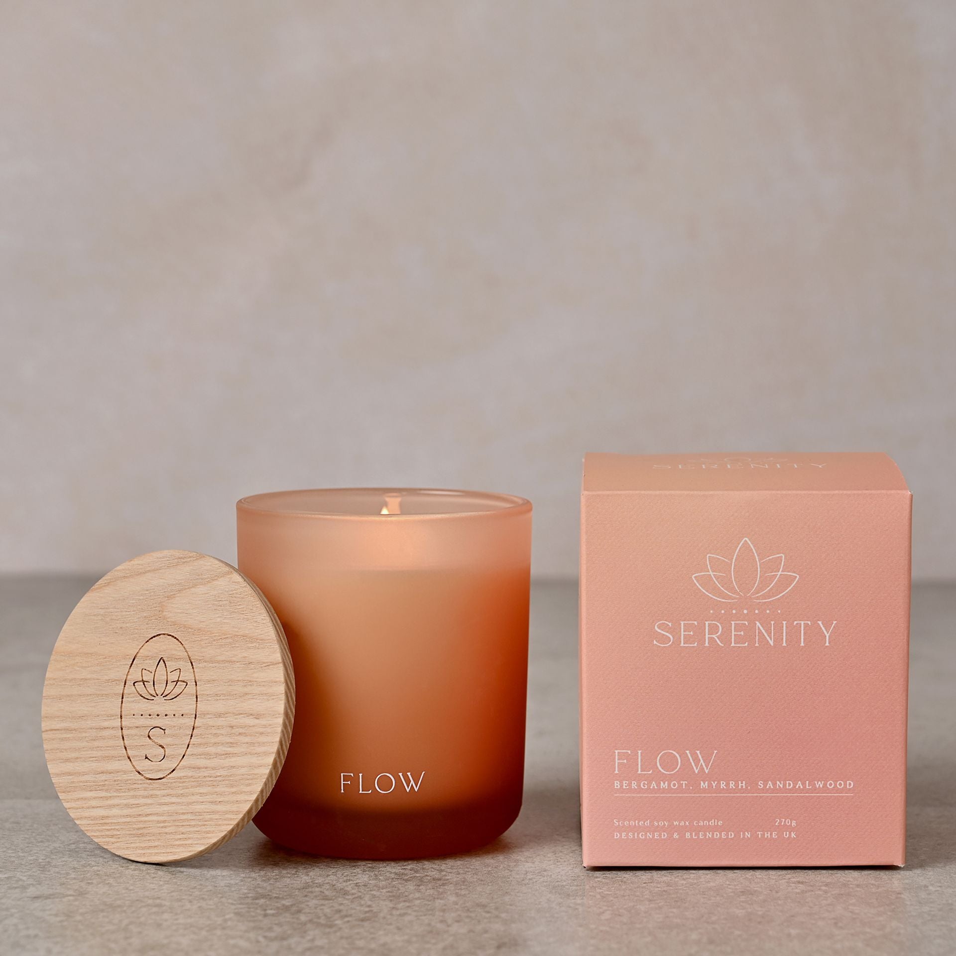Serenity Flow Candle 270g Bergamot, Myrrh & Sandalwood