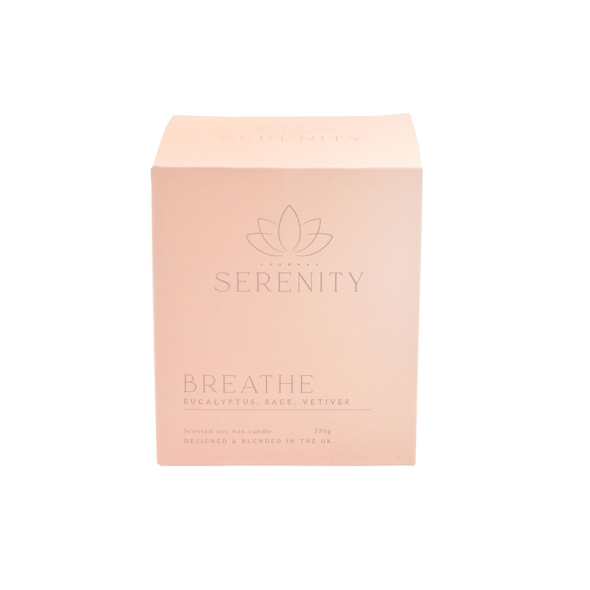 Serenity Breathe Candle 270g Eucalyptus, Sage & Vetiver