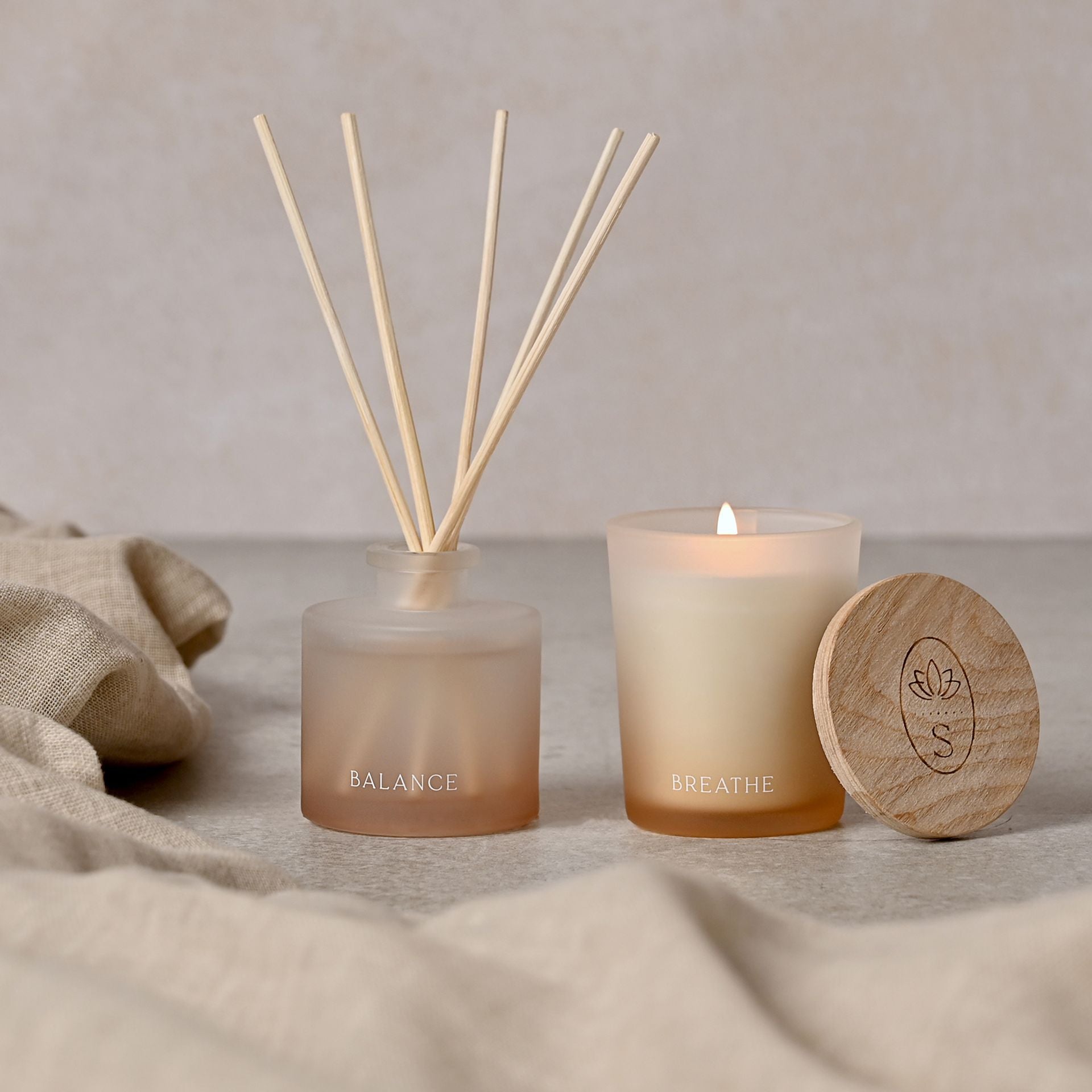 Serenity Breathe Diffuser & Candle Set