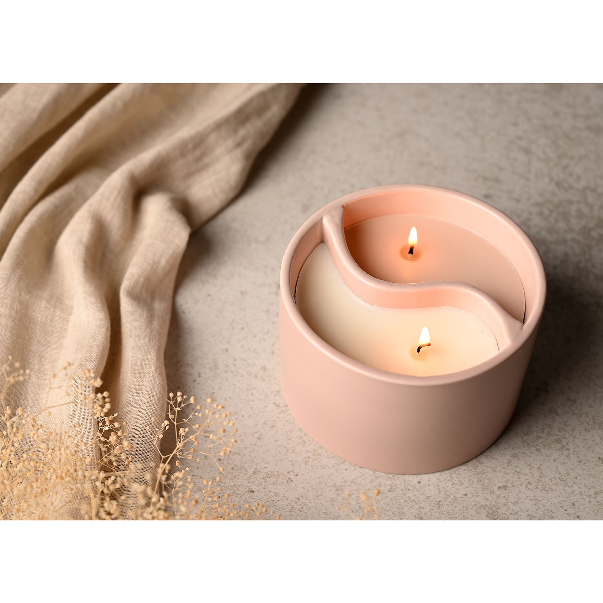 Serenity Yin Yan Breathe & Flow Ceramic Candle 650g