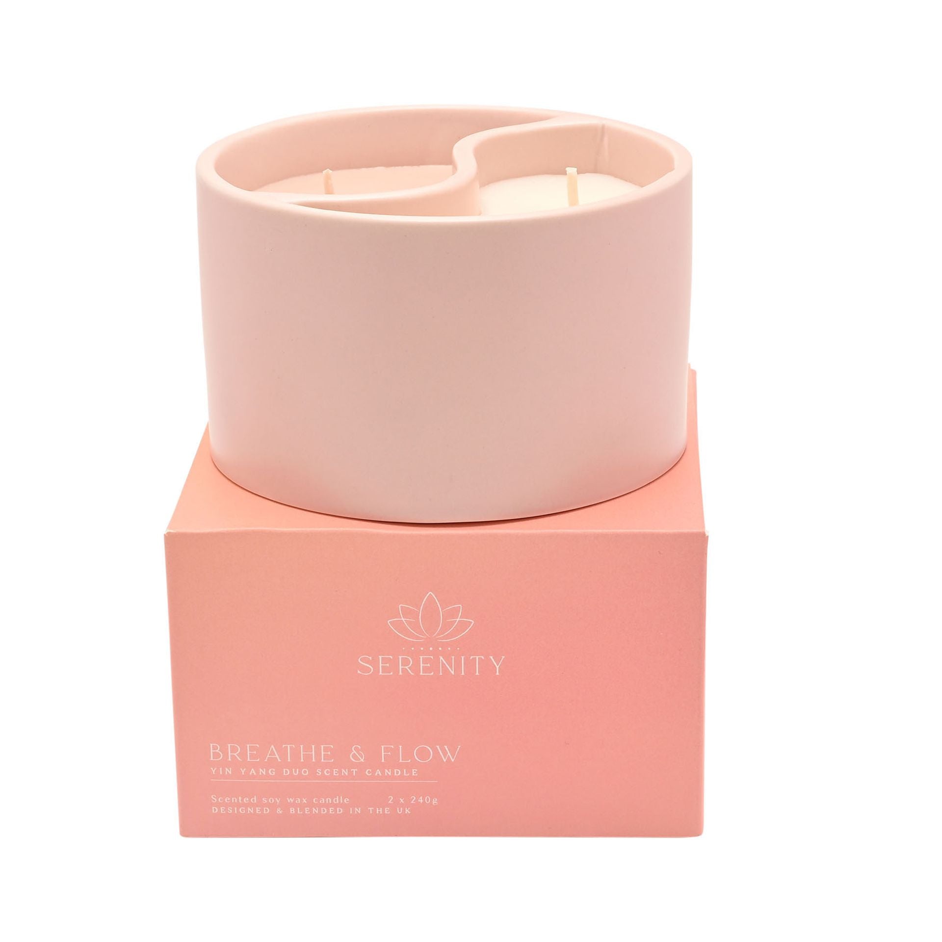 Serenity Yin Yan Breathe & Flow Ceramic Candle 650g