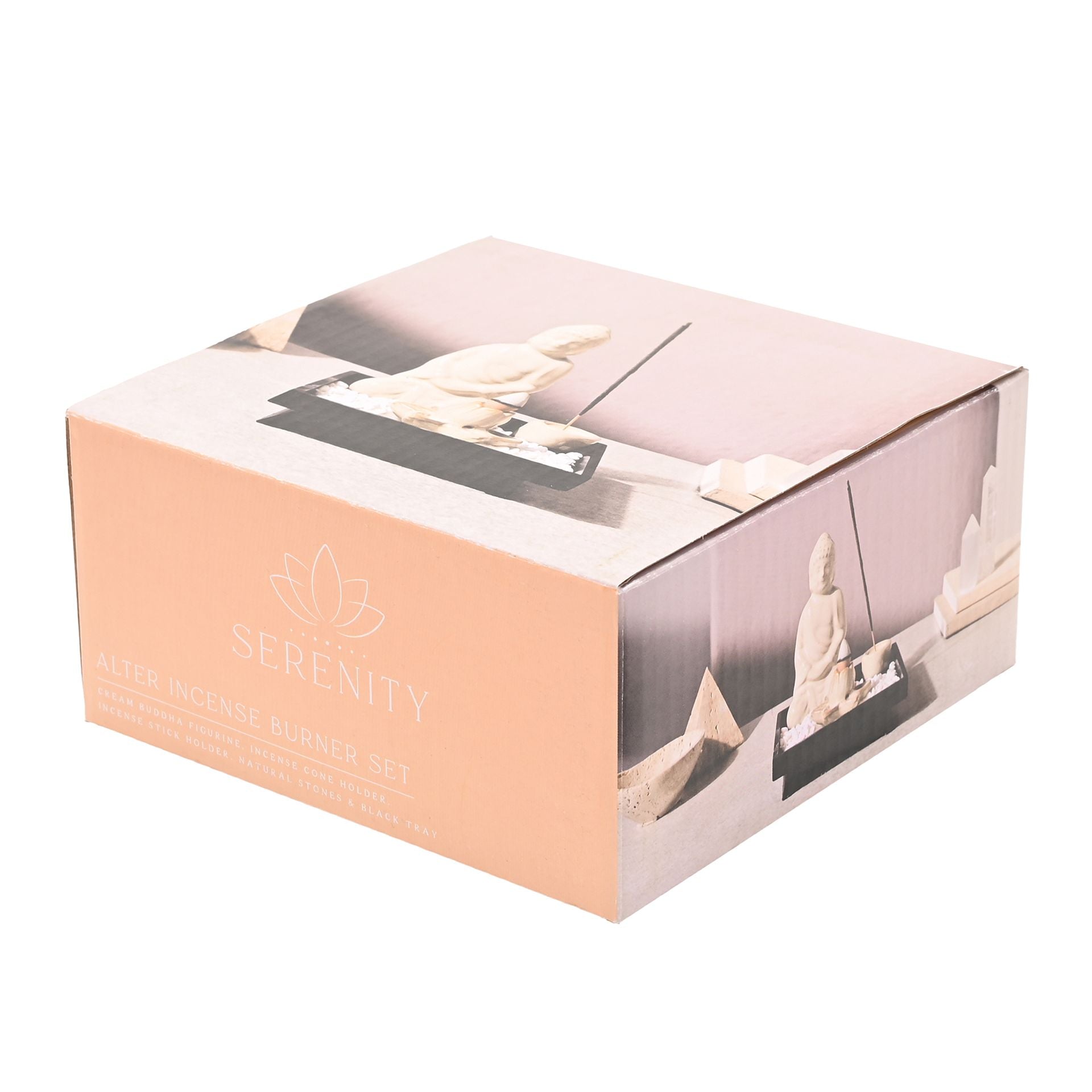 Serenity Alter Incense Burner Set - Cream
