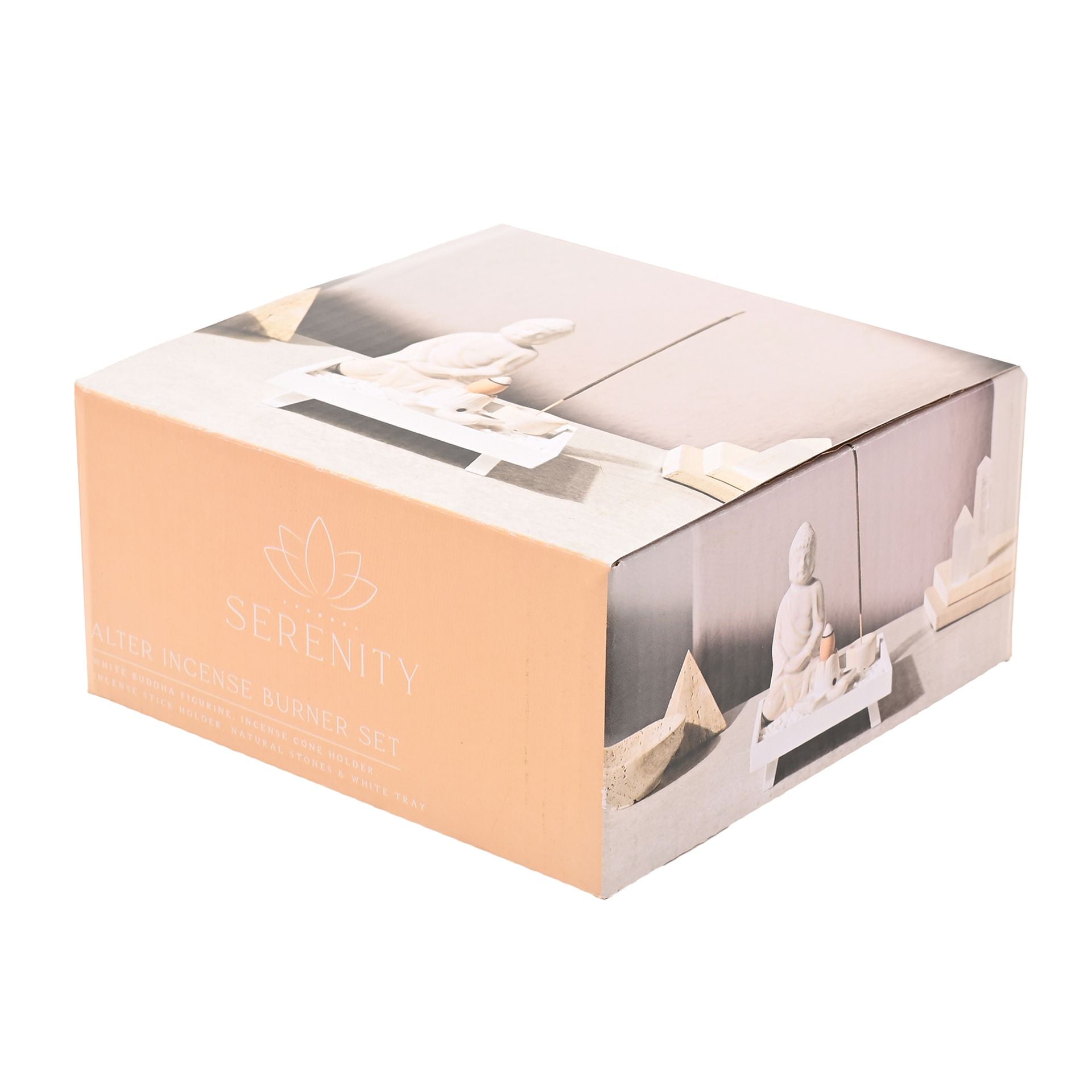 Serenity Alter Incense Burner Set - White