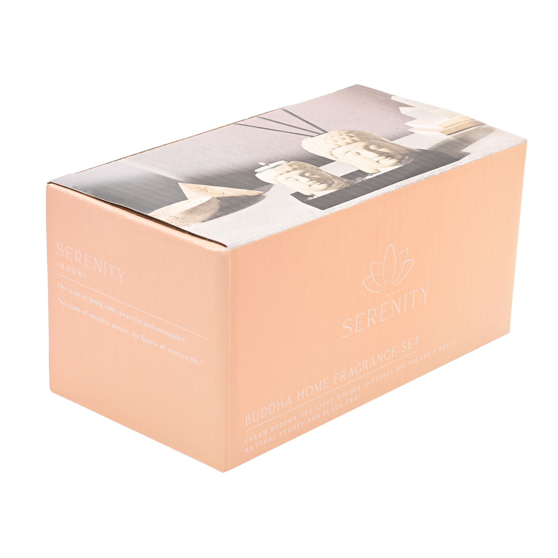 Serenity Buddha Home Fragrance Set - Cream