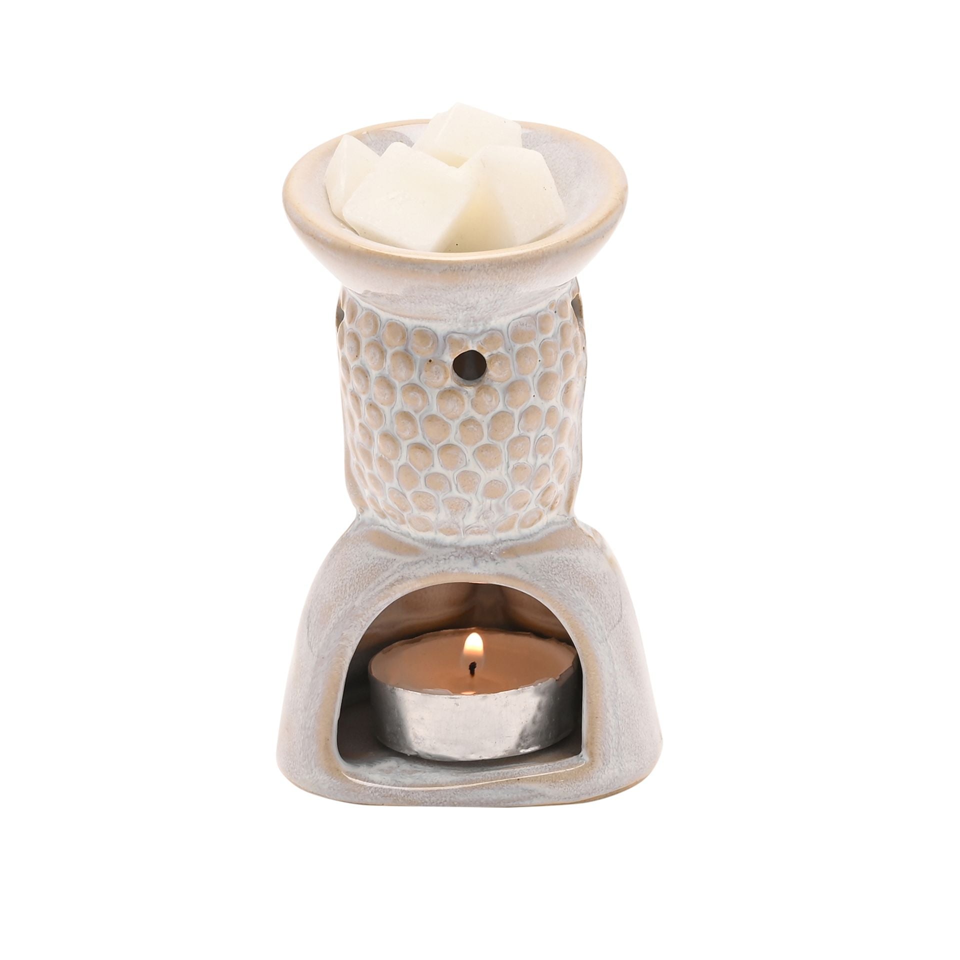 Serenity Buddha Oil Burner - White