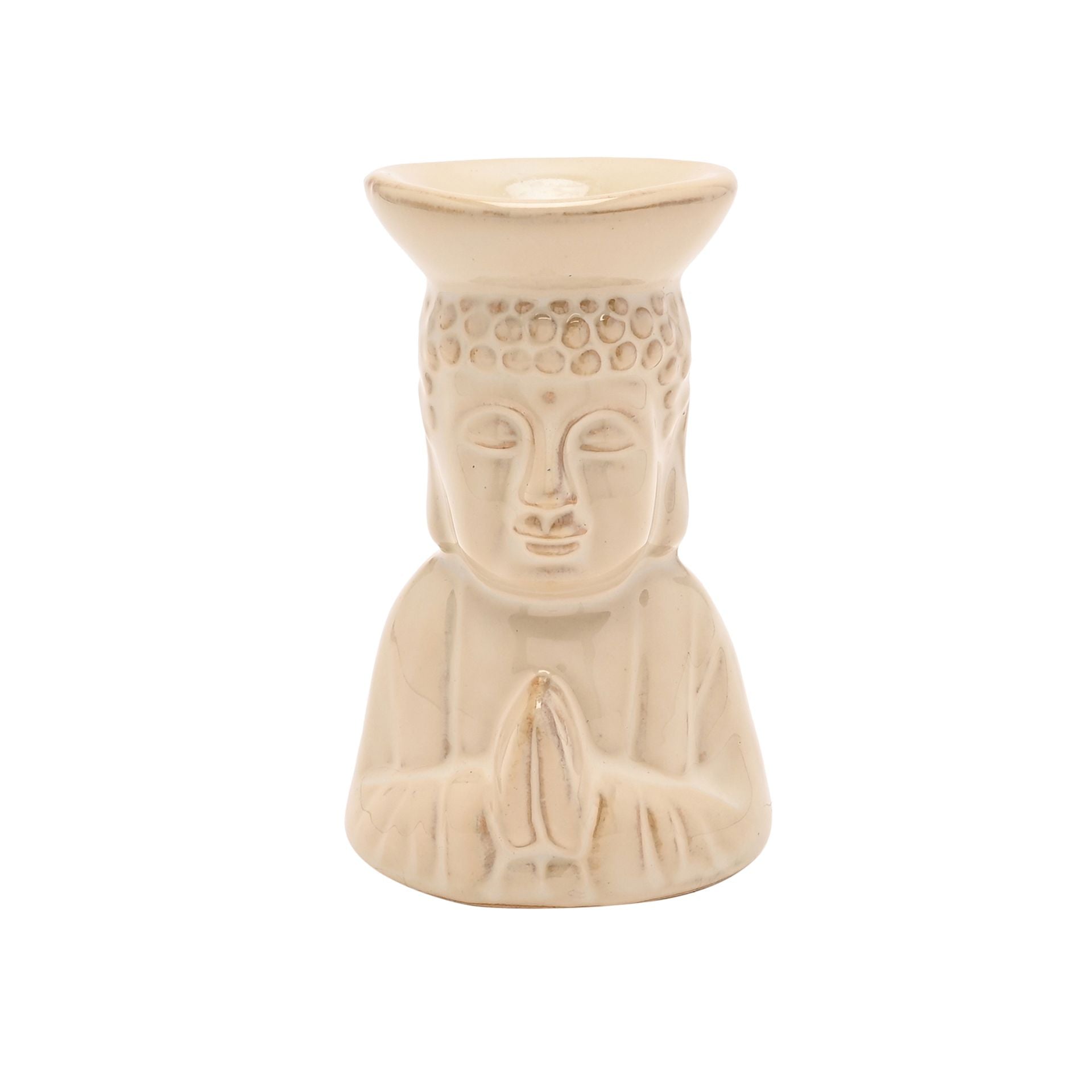 Serenity Buddha Oil Burner - Cream