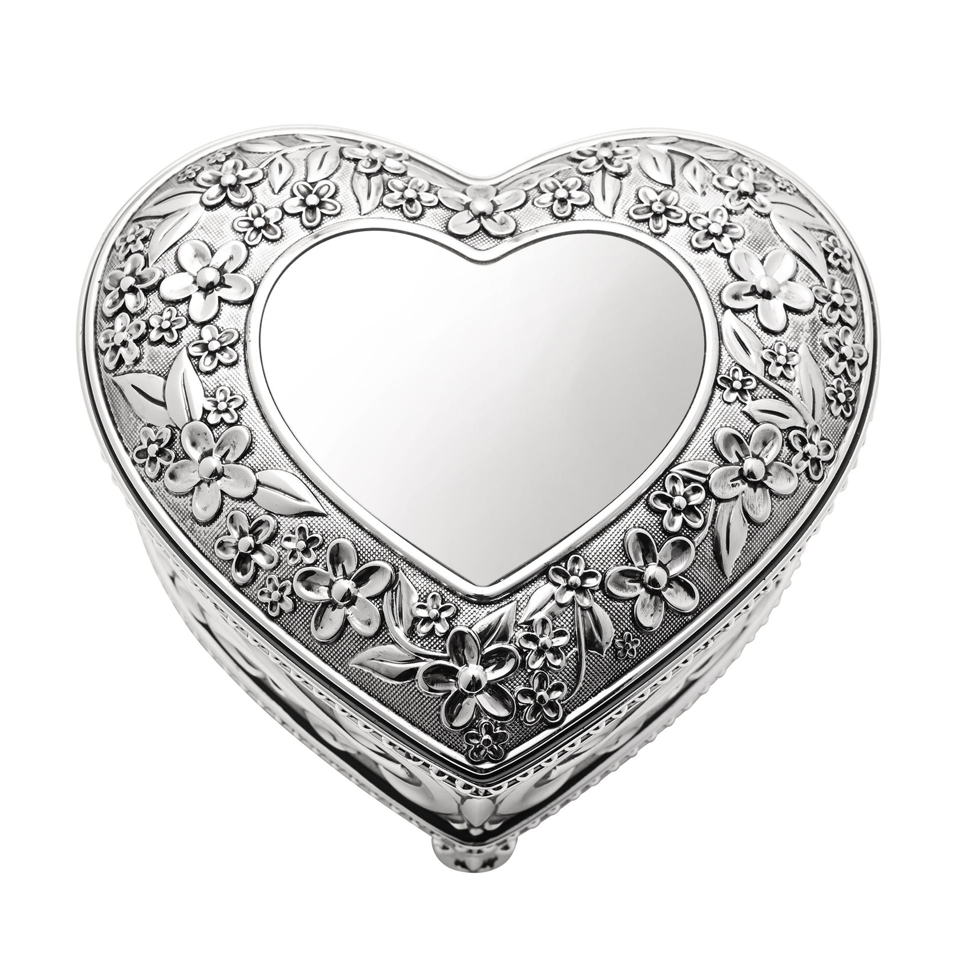 Sophia Classic Heart Musical Jewellery Box - Beautiful Dreamer Tune