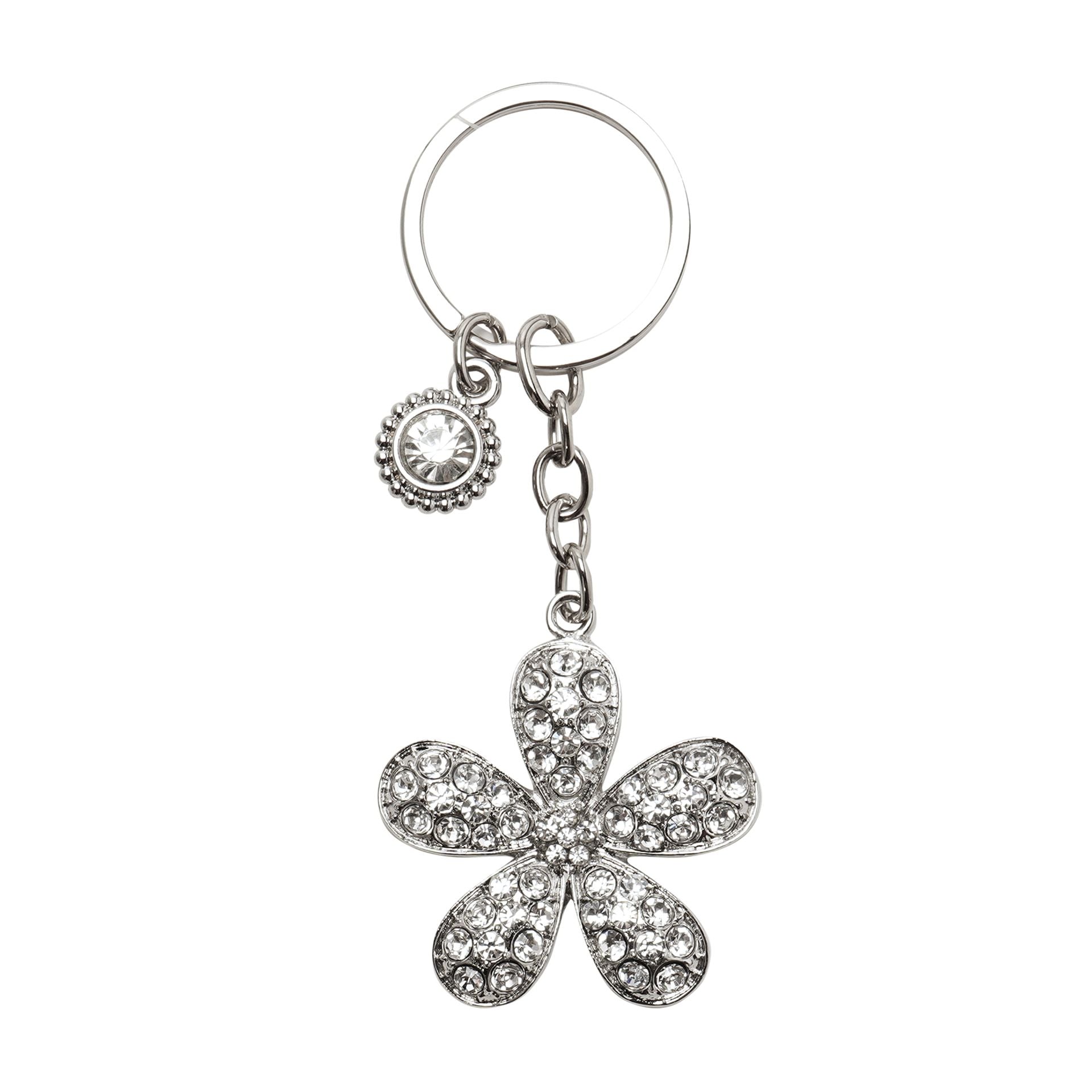Sophia Classic Crystal Flower Keyring