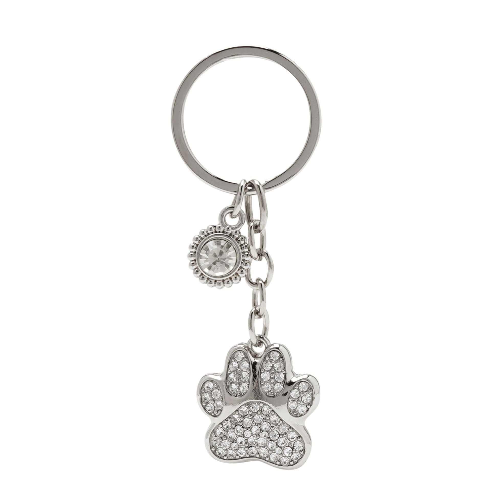 Sophia Classic Crystal Paw Keyring